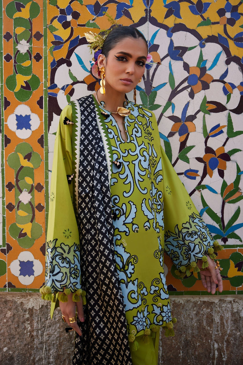 Elan | Luxury Lawn 25 | SOLENE (EL25-03 A) by Elan - Designer Dress - Type: Ladies Clothes - Available at Libayah - 100% Original