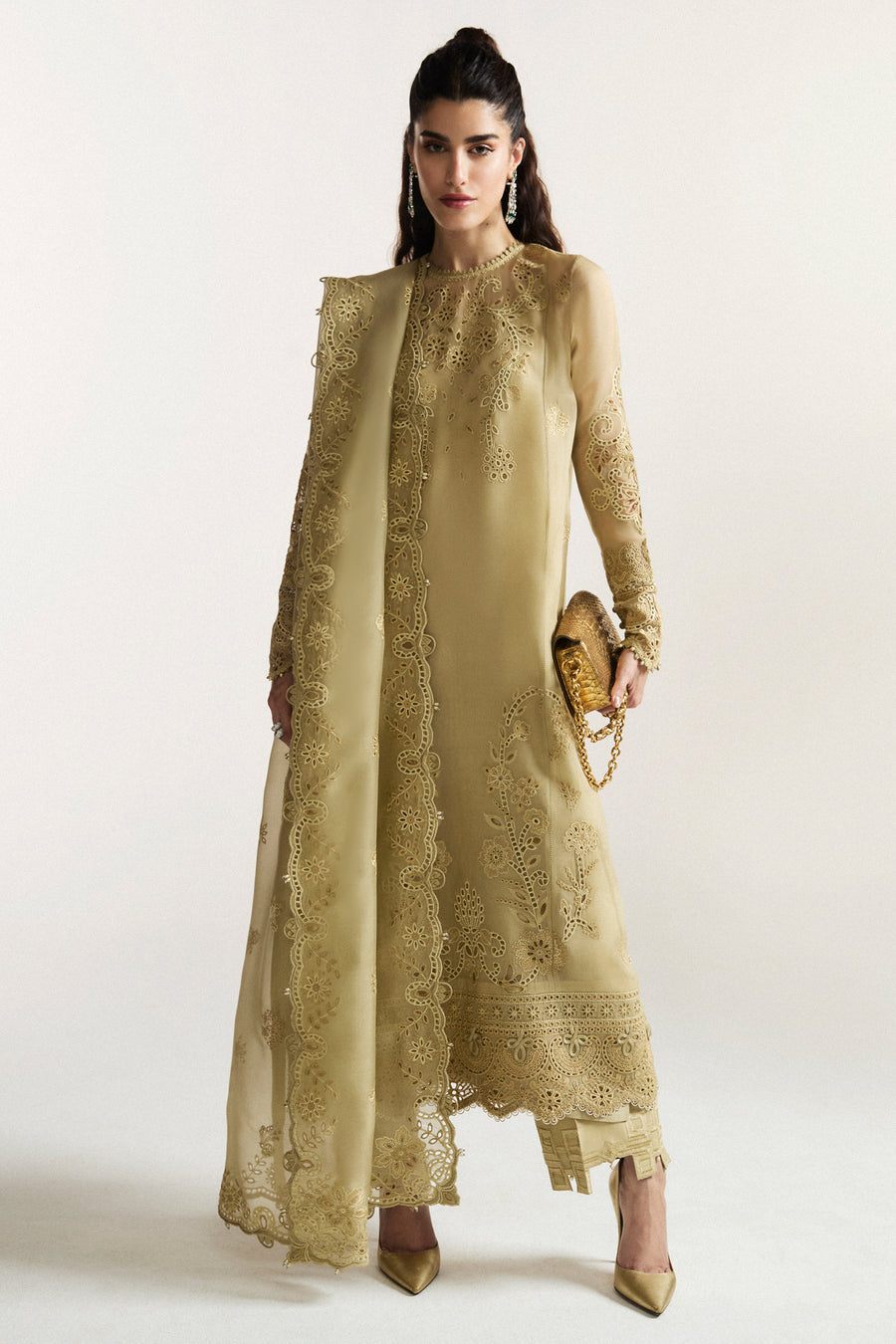 JARDIN SAUGE (EV-21352) – authentic Pakistani formal dress from the Elan Vital Ornee collection for women in the UK