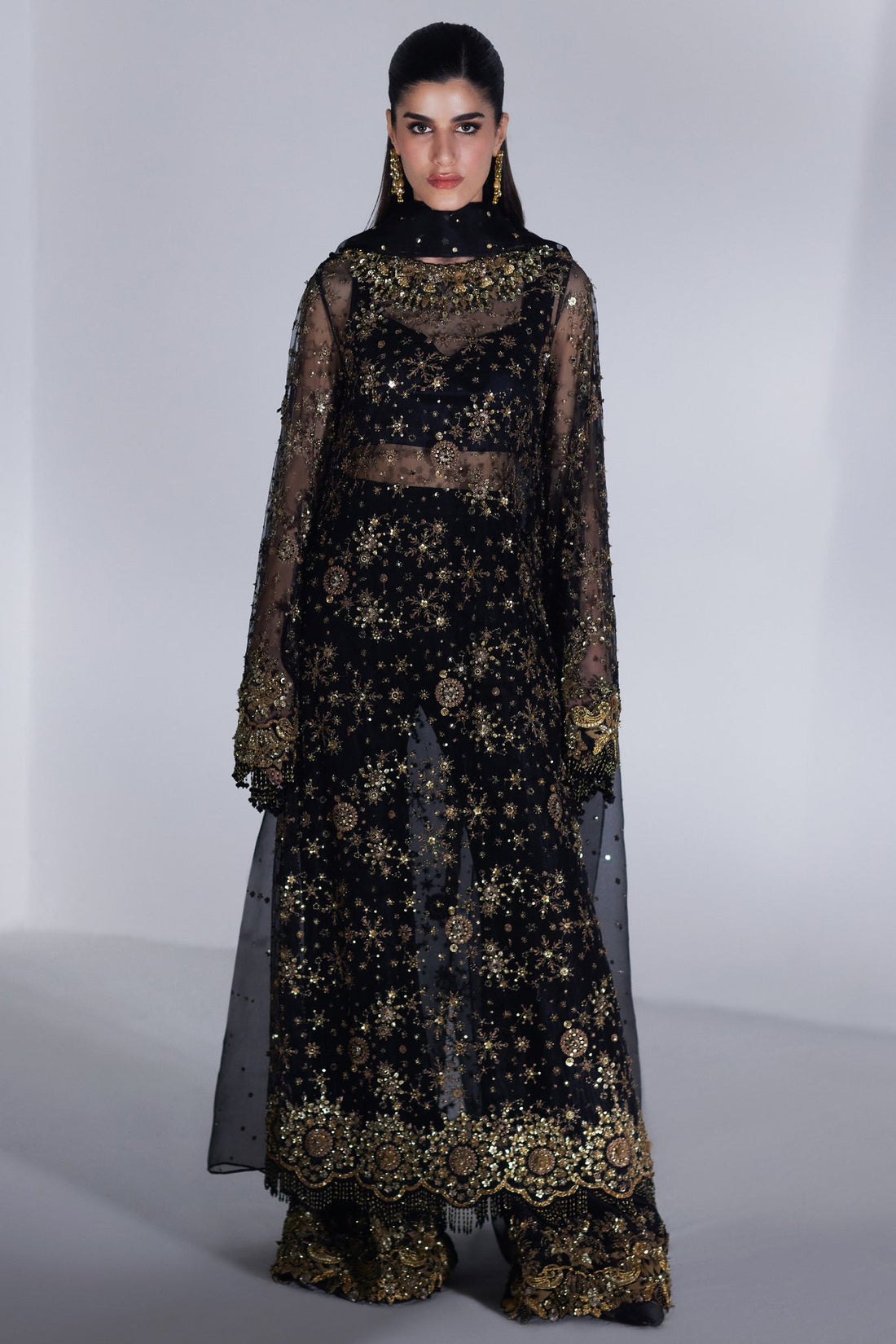 Elan | Lumiere Luxury Pret | CASCADE DETOILES' (EP-21013) by Elan - Designer Dress - Type: Formal - Available at Libayah - 100% Original