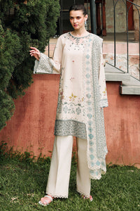 Cross Stitch | Eid Lawn Edit 26 | SUBTLE BEIGE by Cross Stitch - Designer Dress  - Type : Ladies Clothes - Available at Libayah - 100% Original 