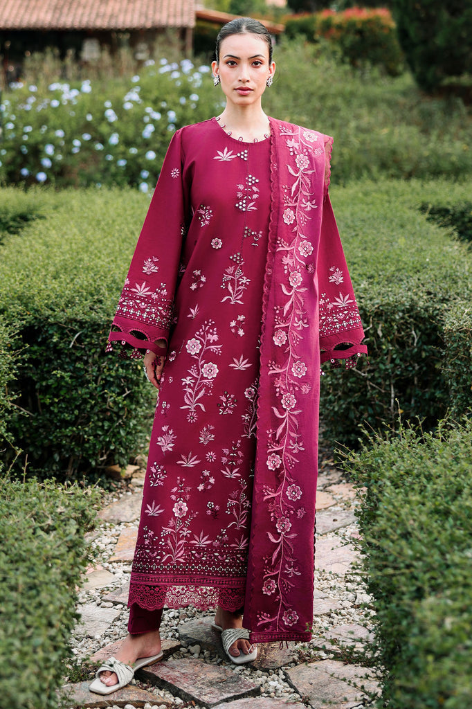 Cross Stitch | Eid Lawn Edit 26 | CRIMSON ROYALE by Cross Stitch - Designer Dress  - Type : Ladies Clothes - Available at Libayah - 100% Original 