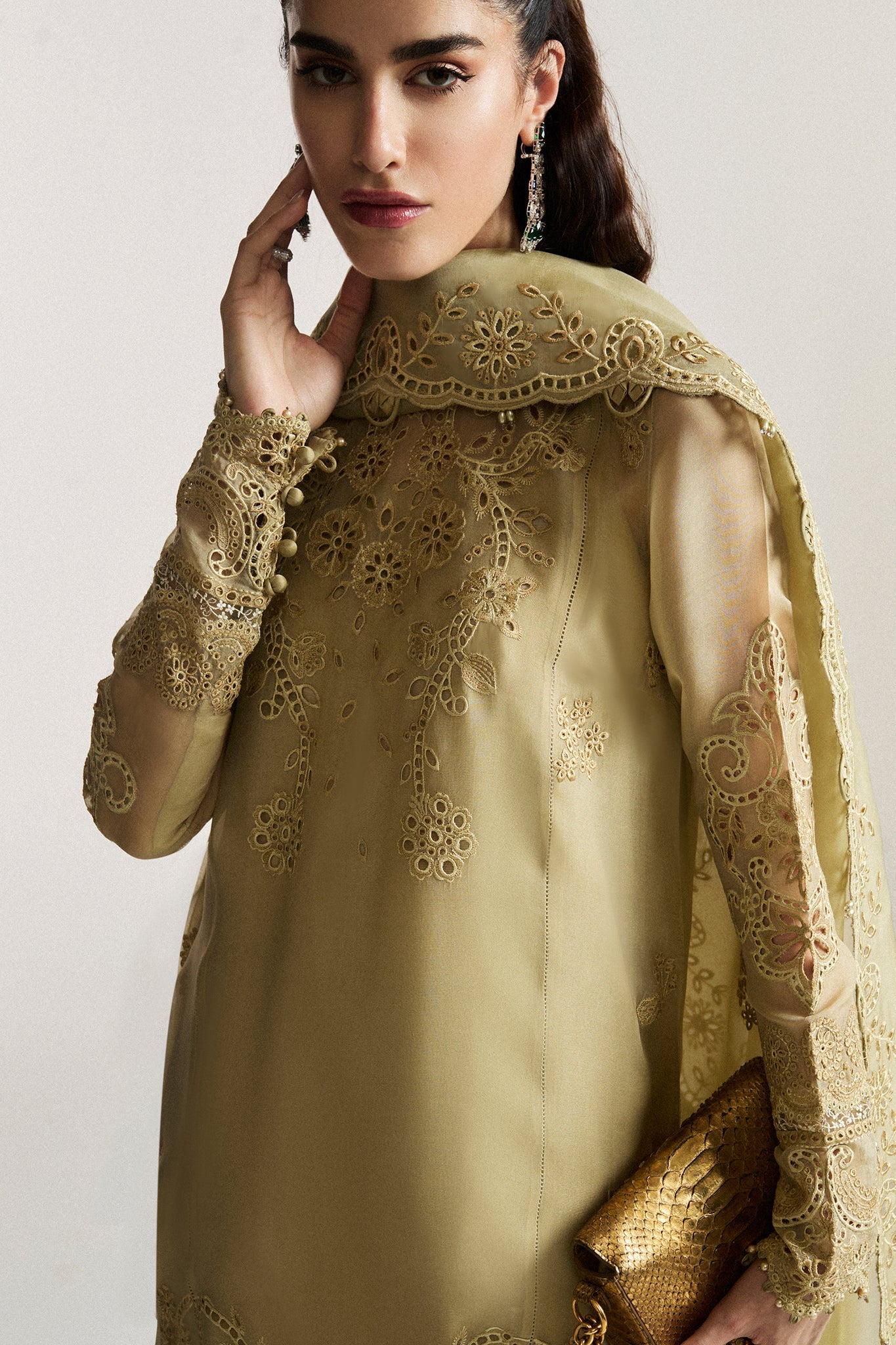 Elan | Vital Ornee | JARDIN SAUGE (EV-21352) by Elan - Designer Dress  - Type : Ladies Clothes - Available at Libayah - 100% Original 