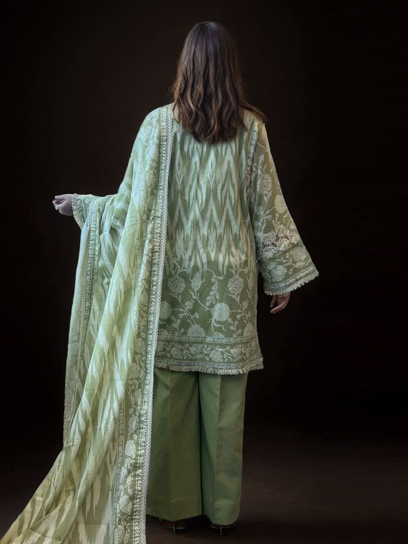 Salitex | Izel Lawn 24 | 3PC UNSTITCHED DIGITAL PRINTED & EMBROIDERED LAWN SUIT by Salitex - Designer Dress - Type: Casuals - Available at Libayah - 100% Original
