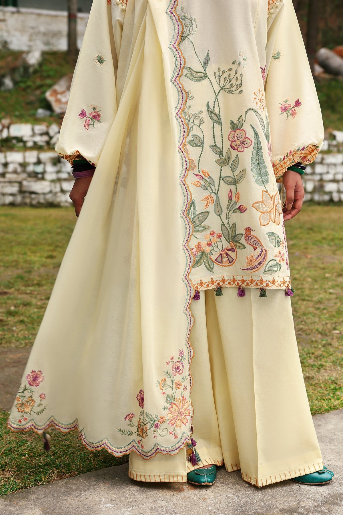 Zaha | Lawn 25 | ZANIA (ZL25-13 A) by Zaha - Designer Dress - Type: Ladies Clothes - Available at Libayah - 100% Original