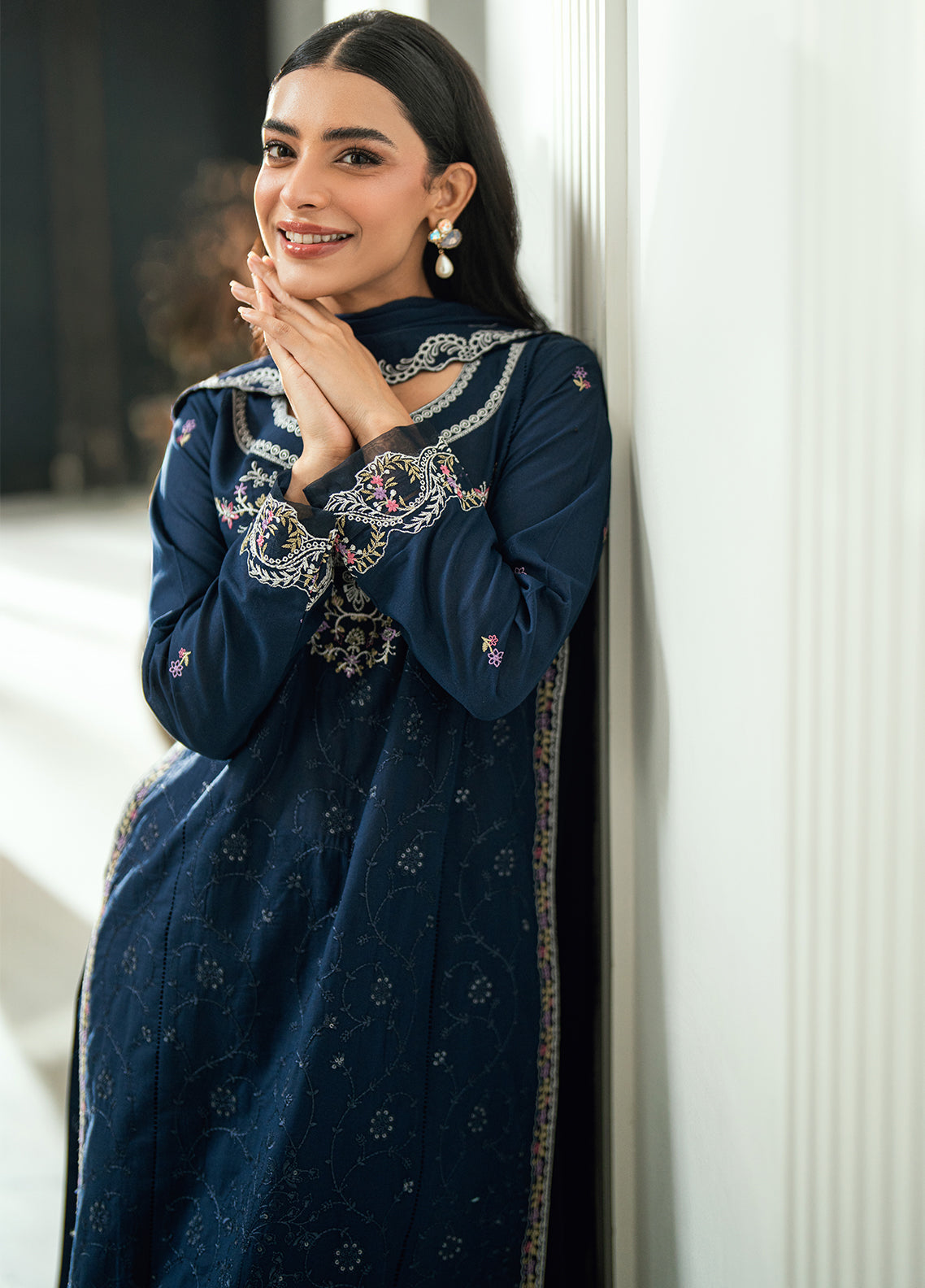 Sahane | Virelle The Lawn Edit | CG50008 Aster by Sahane - Designer Dress  - Type : Ladies Clothes - Available at Libayah - 100% Original 