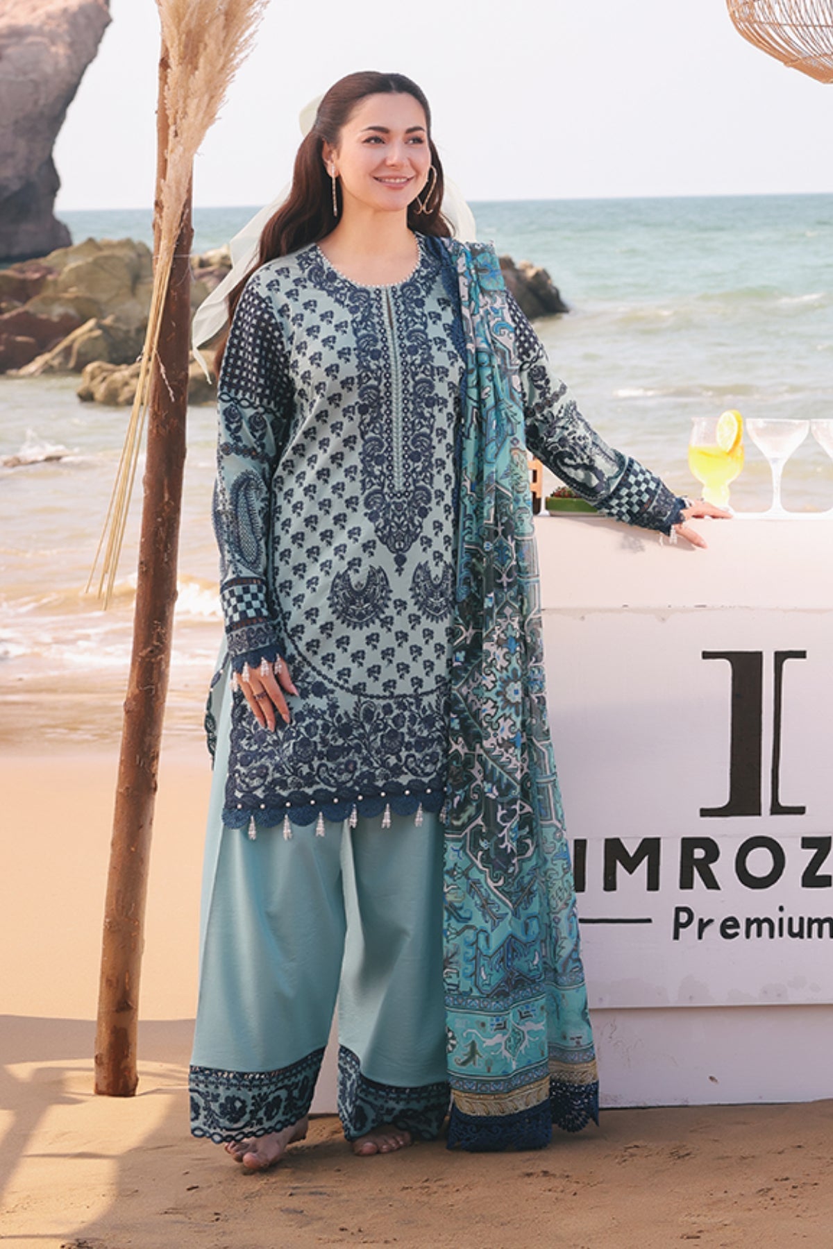 Imrozia Premium | Hania Luxury Lawn 25 | SL 75 A Parizay by Imrozia Premium - Designer Dress - Type: Ladies Clothes - Available at Libayah - 100% Original