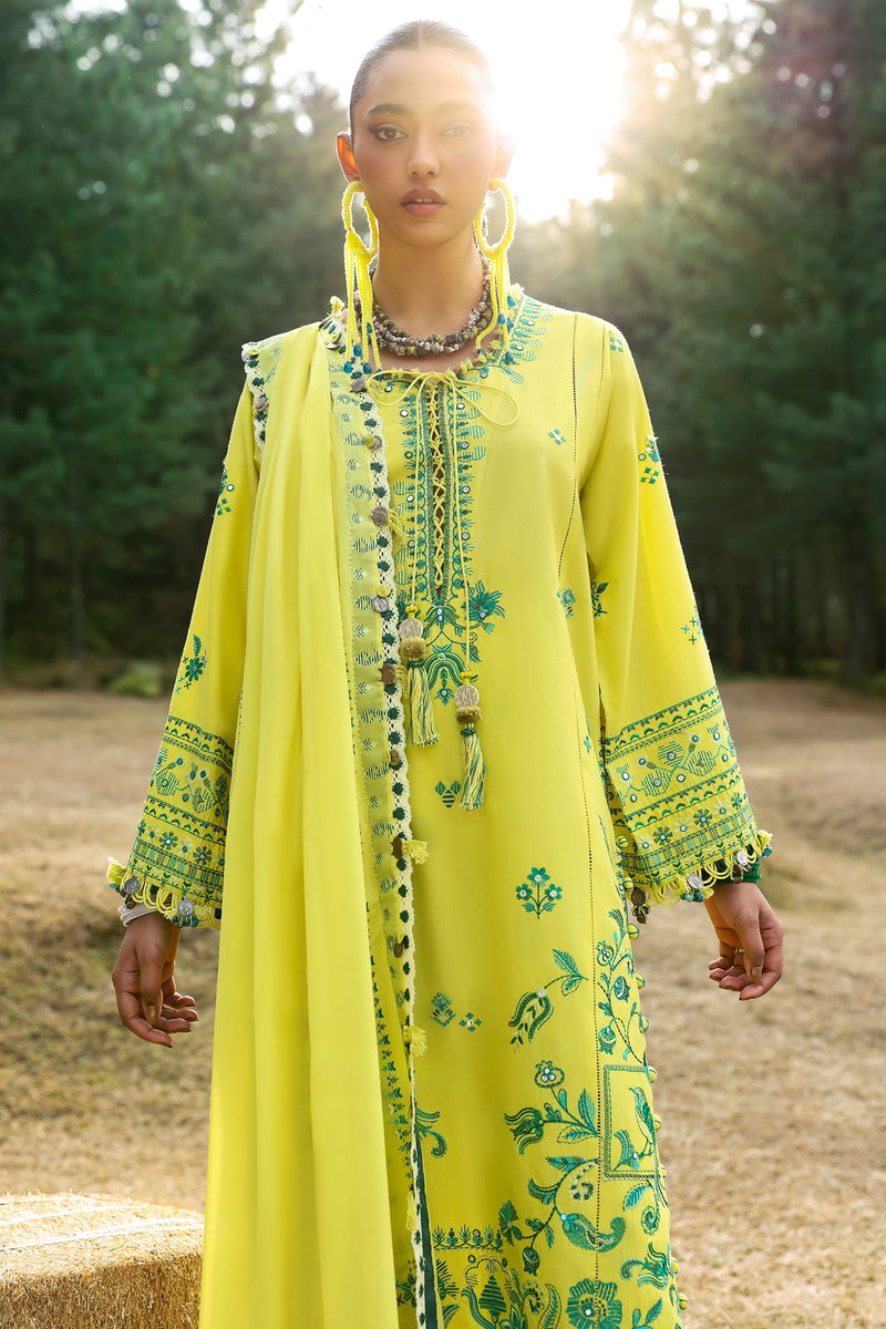Zaha | Lawn 25 | ELAYA (ZL25-10 B) by Zaha - Designer Dress - Type: Ladies Clothes - Available at Libayah - 100% Original