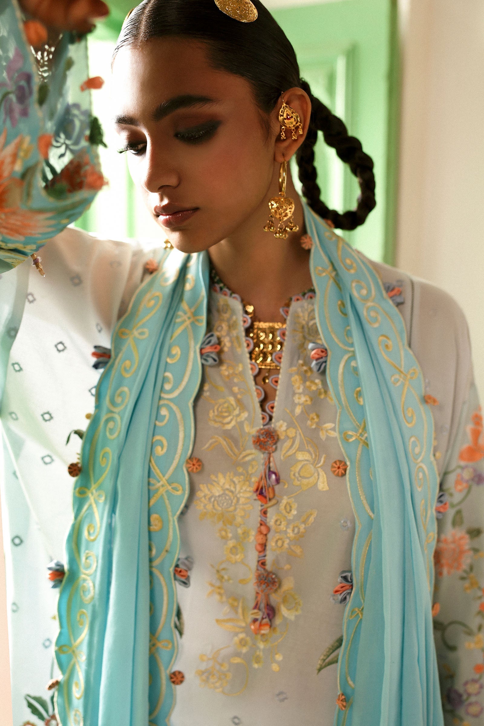 Zaha | Festive Lawn 25 | SHEHRBANO (ZF-25-03) by Zaha - Designer Dress - Type: Ladies Clothes - Available at Libayah - 100% Original