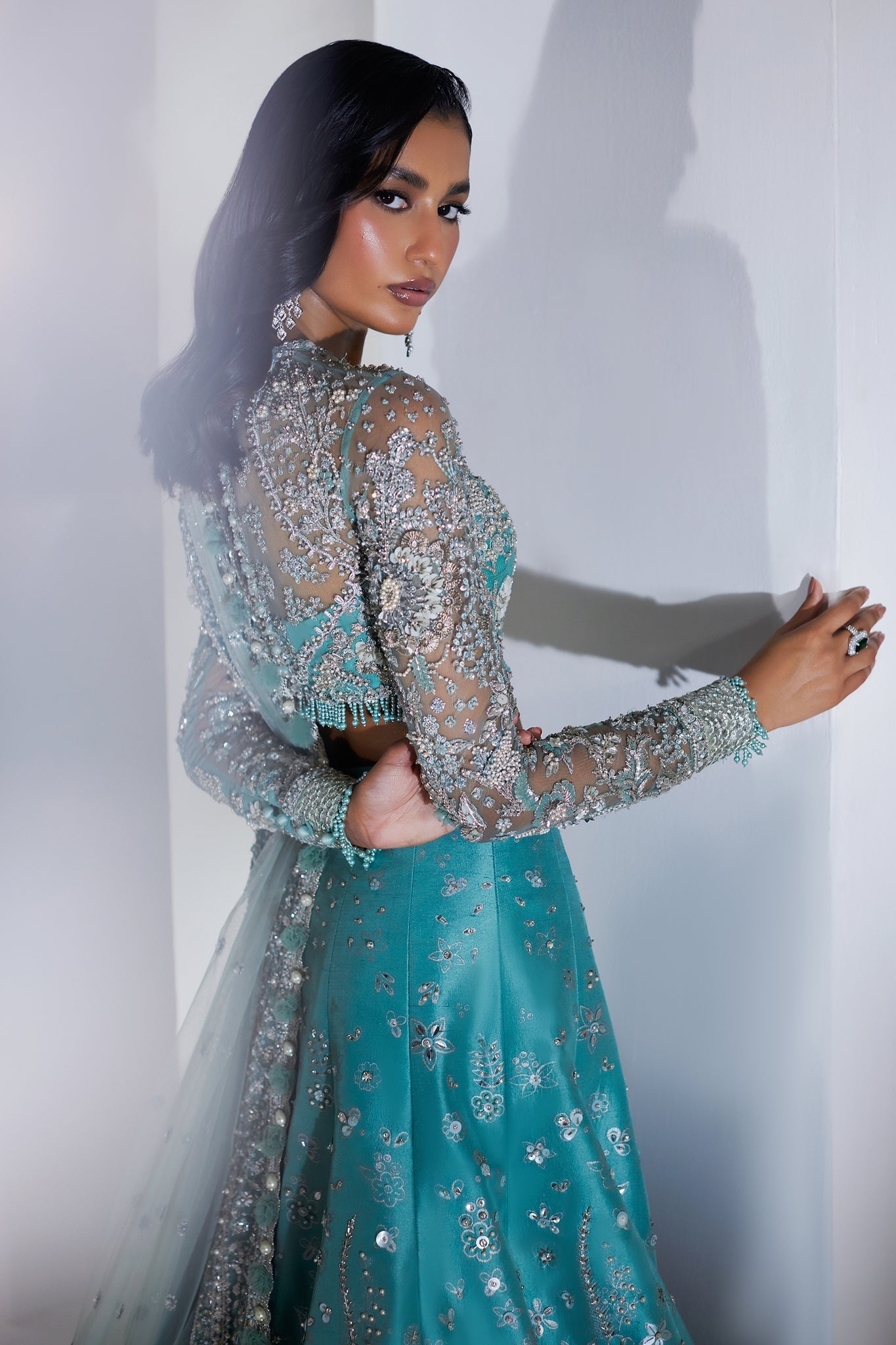 Elan | Lumiere Luxury Pret | ETINCELLE DE CRISTAL (EP-21007) by Elan - Designer Dress - Type: Formal - Available at Libayah - 100% Original