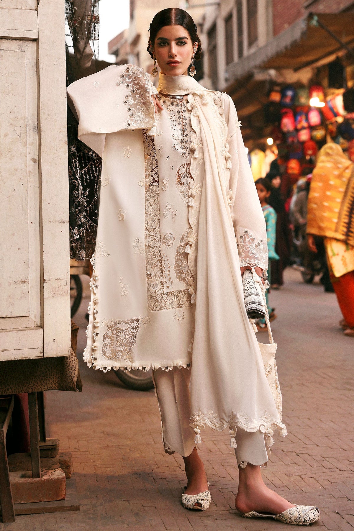 Zaha | Festive Lawn 25 | GULBAHAR (ZF-25-02) by Zaha - Designer Dress - Type: Ladies Clothes - Available at Libayah - 100% Original