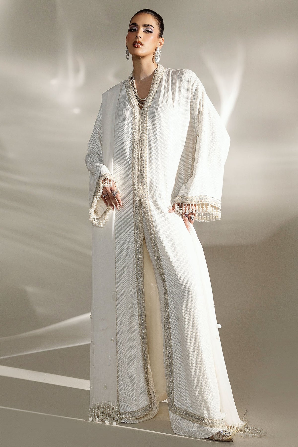 SCINTILLANT IVOIRE (EP-21406) – authentic Pakistani formal dress from the Elan Lueur Dor collection for women in the UK
