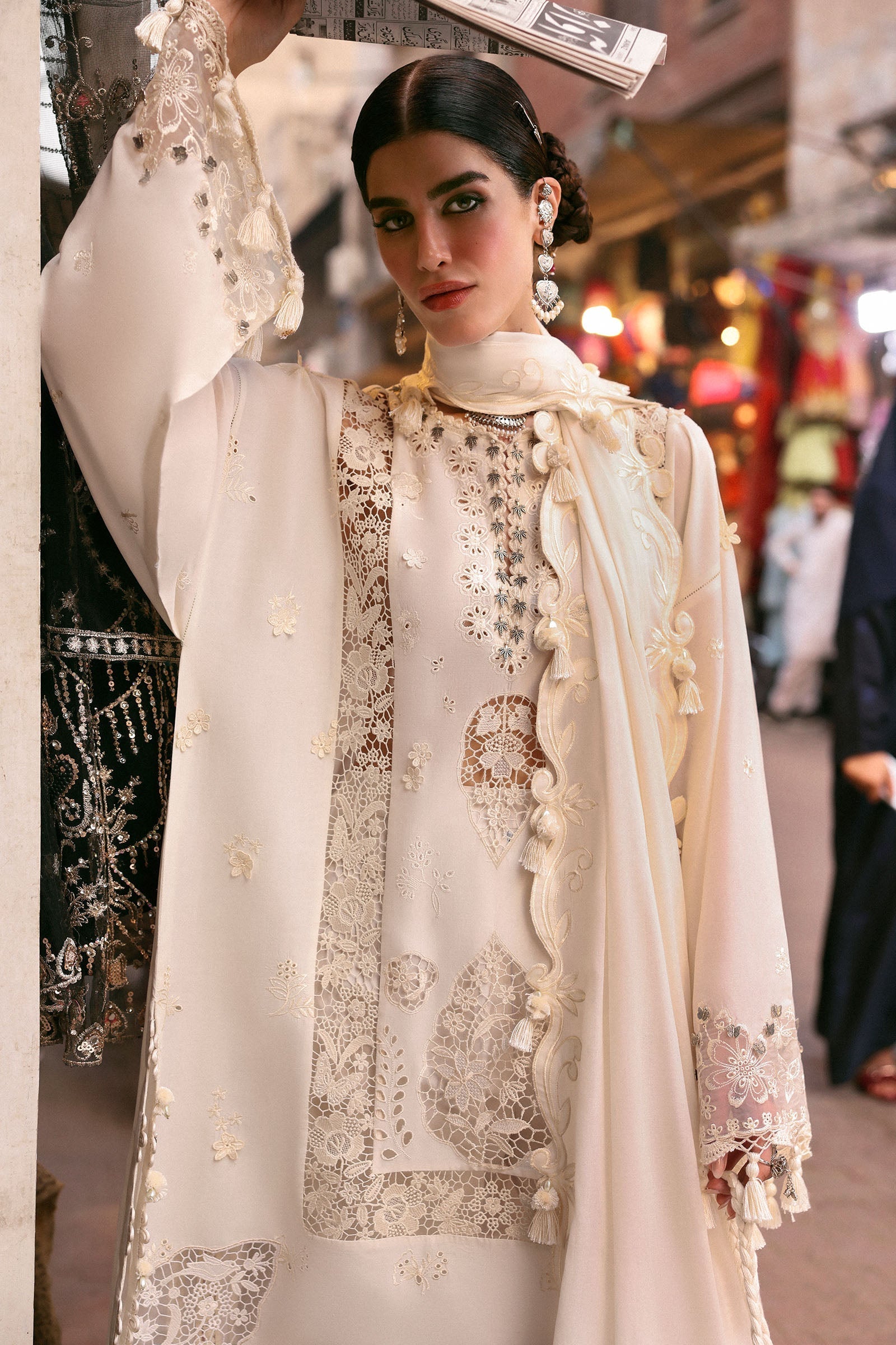 Zaha | Festive Lawn 25 | GULBAHAR (ZF-25-02) by Zaha - Designer Dress - Type: Ladies Clothes - Available at Libayah - 100% Original
