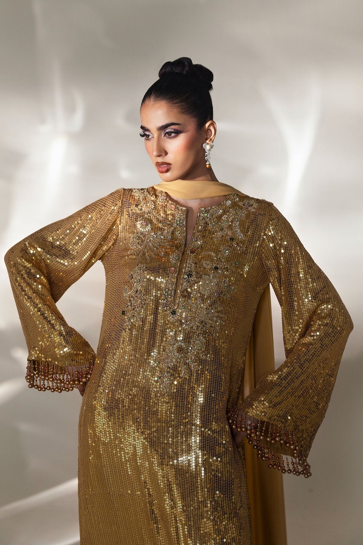 CELESTE D OR (EP-21410) – authentic Pakistani formal dress from the Elan Lueur Dor collection for women in the UK