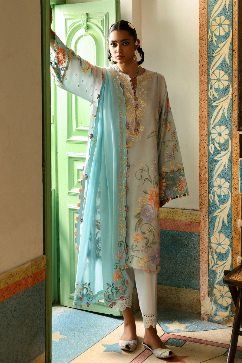 Zaha | Festive Lawn 25 | SHEHRBANO (ZF-25-03) by Zaha - Designer Dress - Type: Ladies Clothes - Available at Libayah - 100% Original