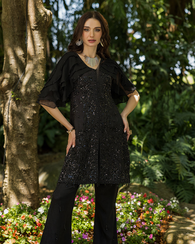 Ain | Cascade Party Wears | AN-102 by Ain - Designer Dress - Type: Ladies Clothes - Available at Libayah - 100% Original