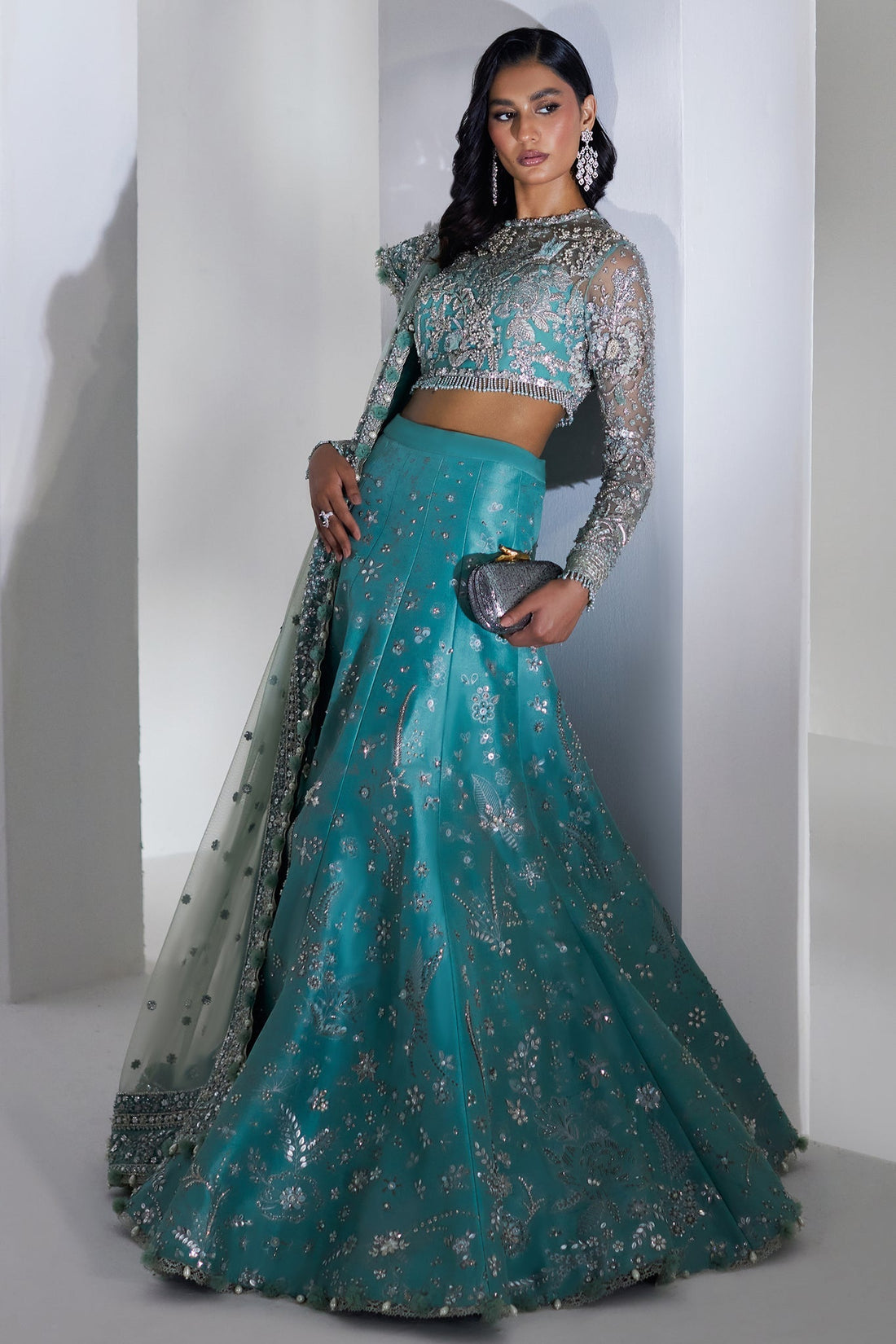 Elan | Lumiere Luxury Pret | ETINCELLE DE CRISTAL (EP-21007) by Elan - Designer Dress - Type: Formal - Available at Libayah - 100% Original
