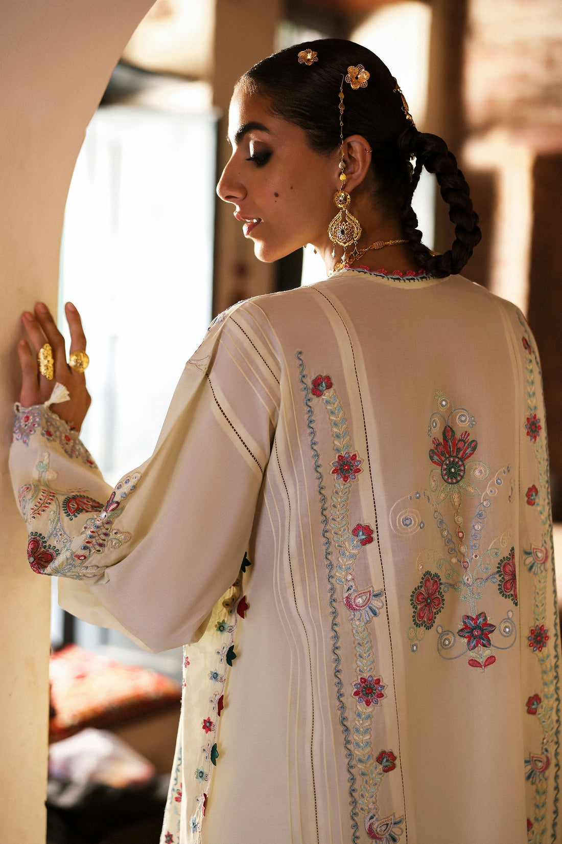 Zaha | Festive Lawn 25 | MEHERBANO (ZF-25-01) by Zaha - Designer Dress - Type: Ladies Clothes - Available at Libayah - 100% Original