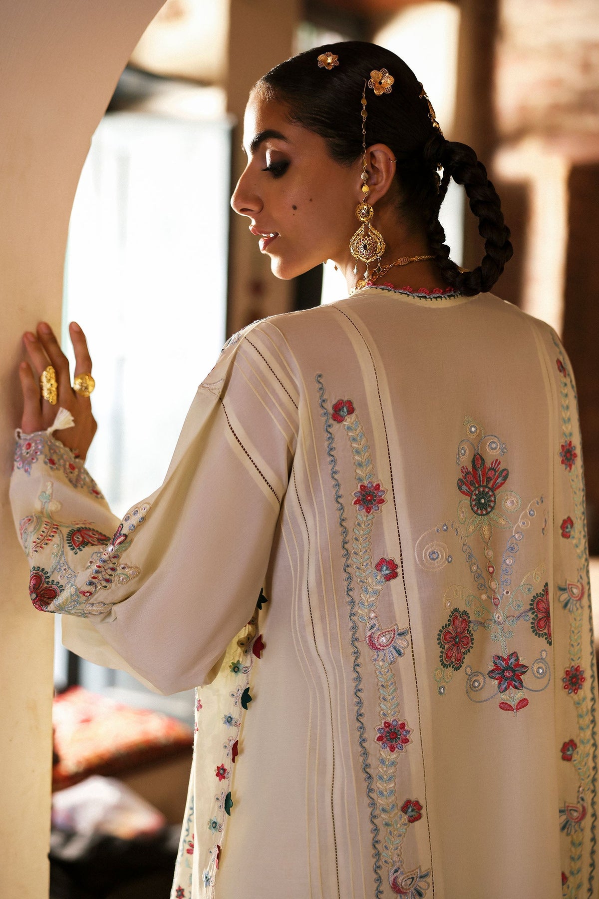 Zaha | Festive Lawn 25 | MEHERBANO (ZF-25-01) by Zaha - Designer Dress - Type: Ladies Clothes - Available at Libayah - 100% Original