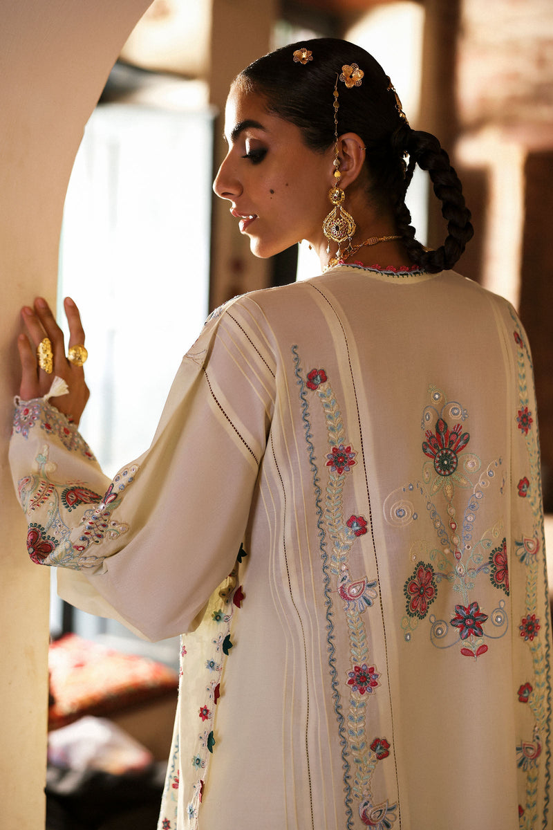 Zaha | Festive Lawn 25 | MEHERBANO (ZF-25-01) by Zaha - Designer Dress - Type: Ladies Clothes - Available at Libayah - 100% Original