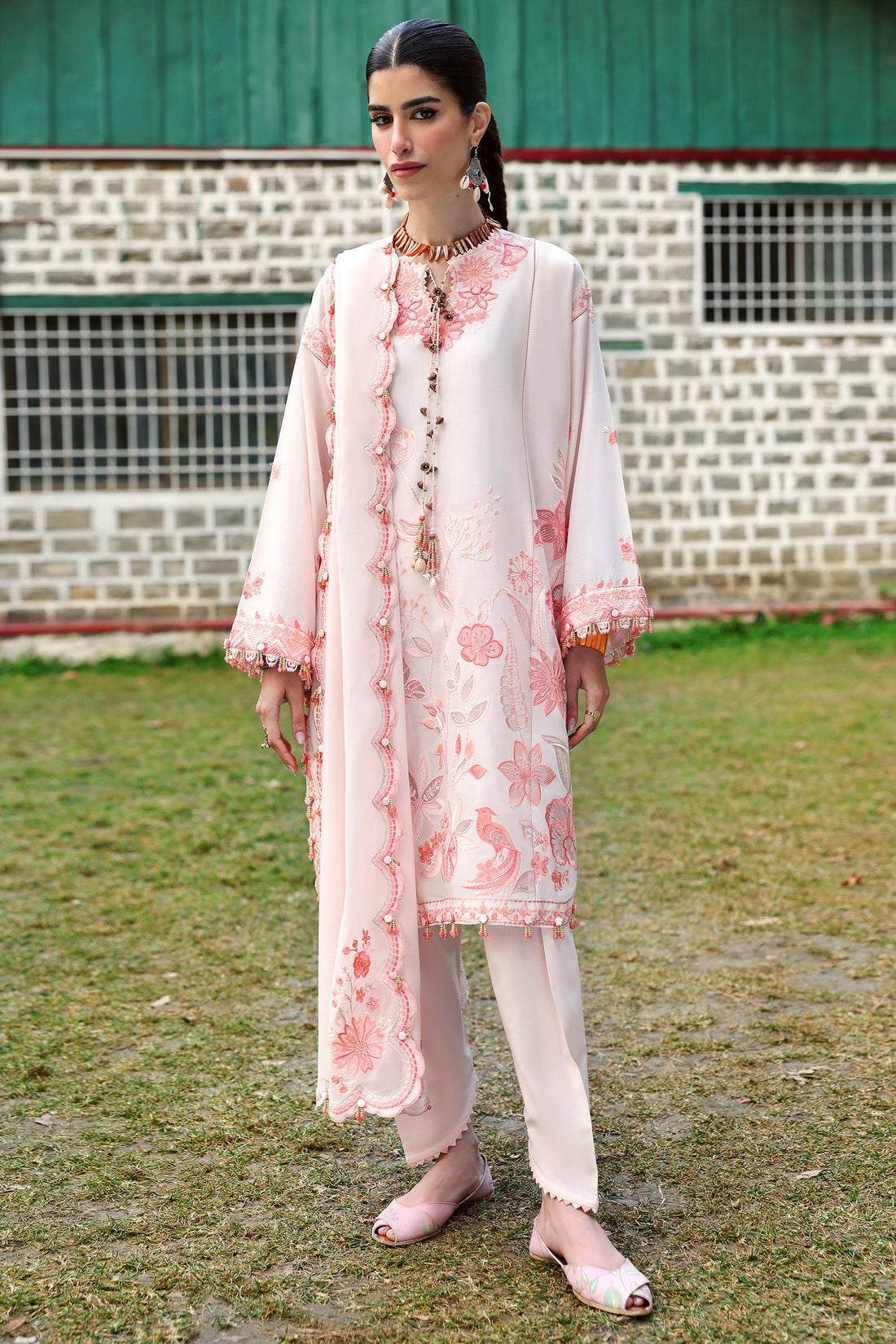 Zaha | Lawn 25 | ZANIA (ZL25-13 B) by Zaha - Designer Dress - Type: Ladies Clothes - Available at Libayah - 100% Original