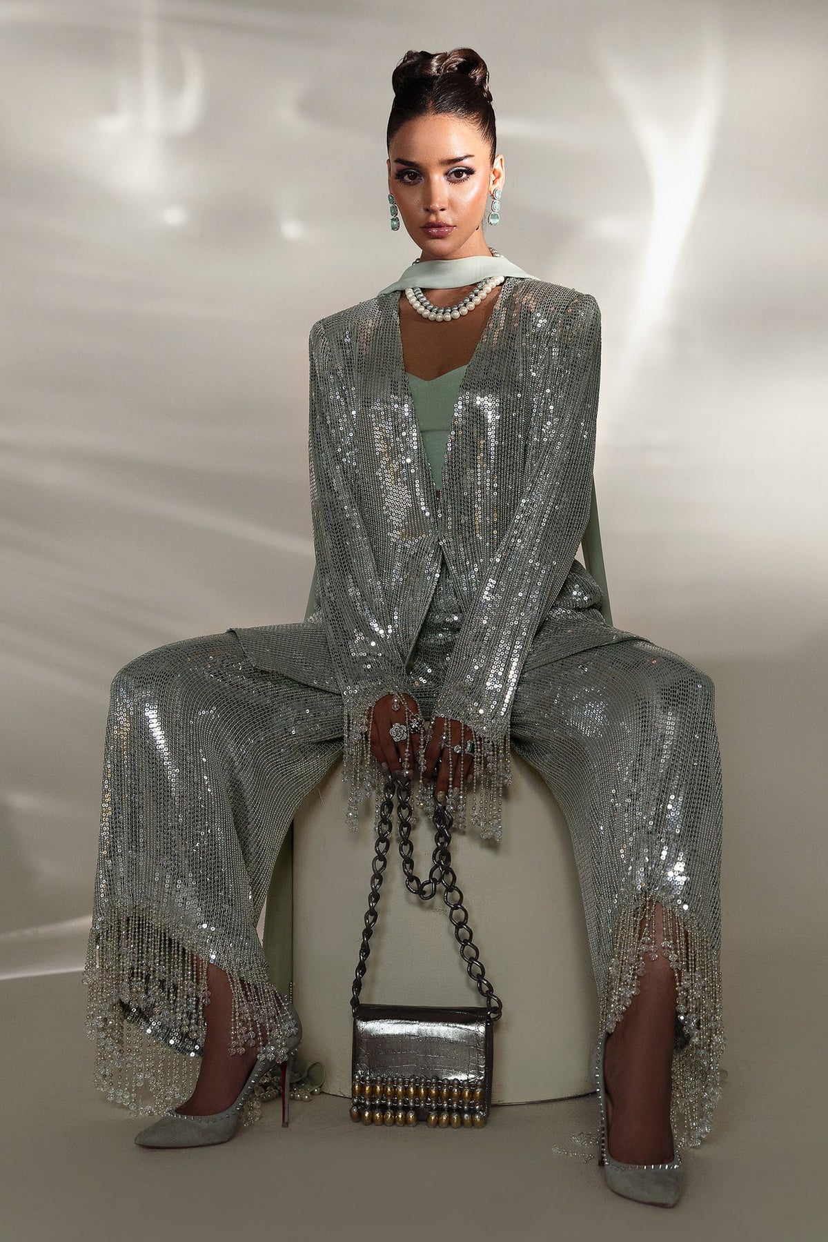 JARDIN DE GIVRE (EP-21405) – authentic Pakistani formal dress from the Elan Lueur Dor collection for women in the UK