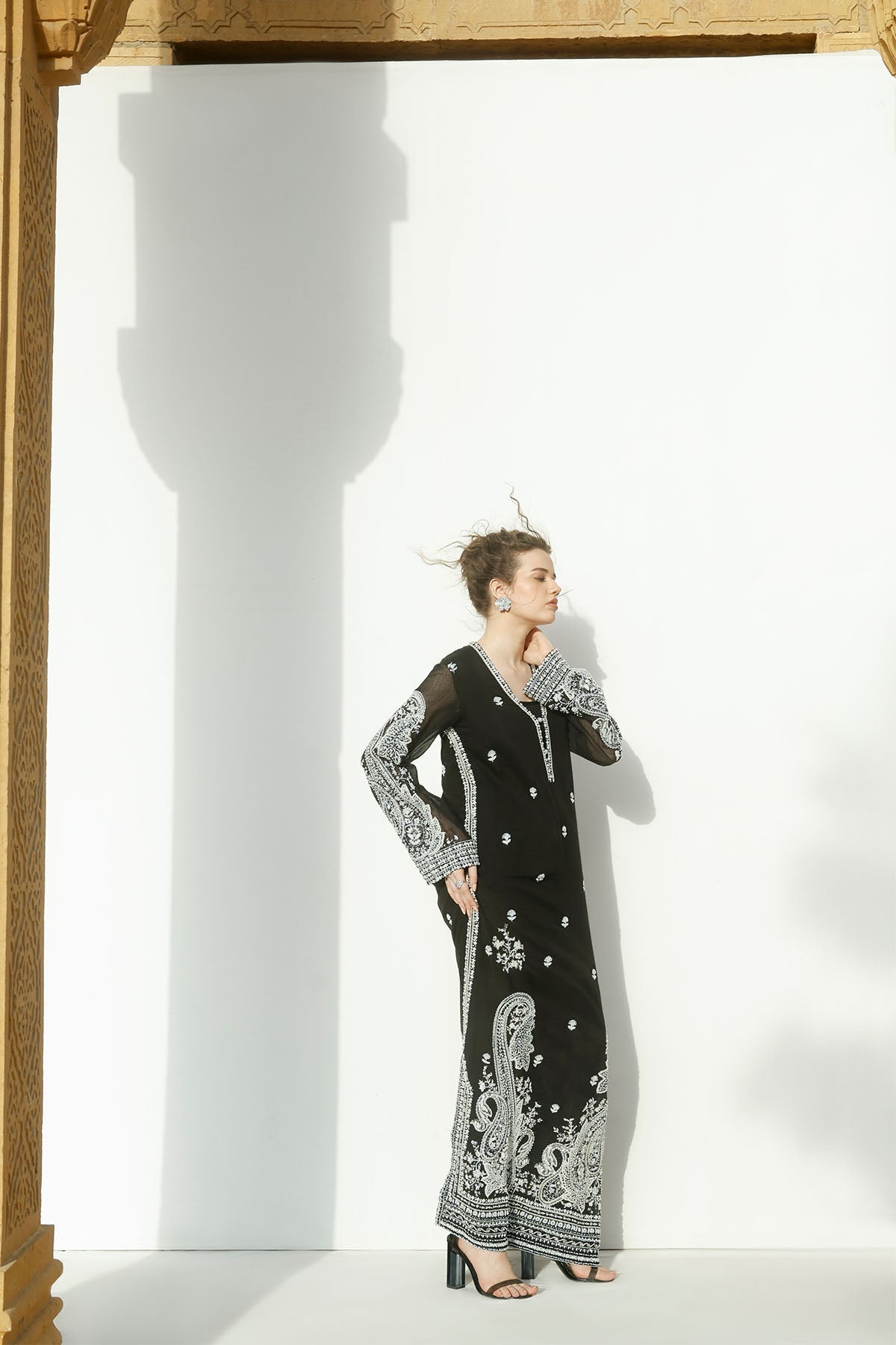 Erum Khan | Carvaan Formals | Shabnour by Erum Khan - Designer Dress  - Type : Ladies Clothes - Available at Libayah - 100% Original 