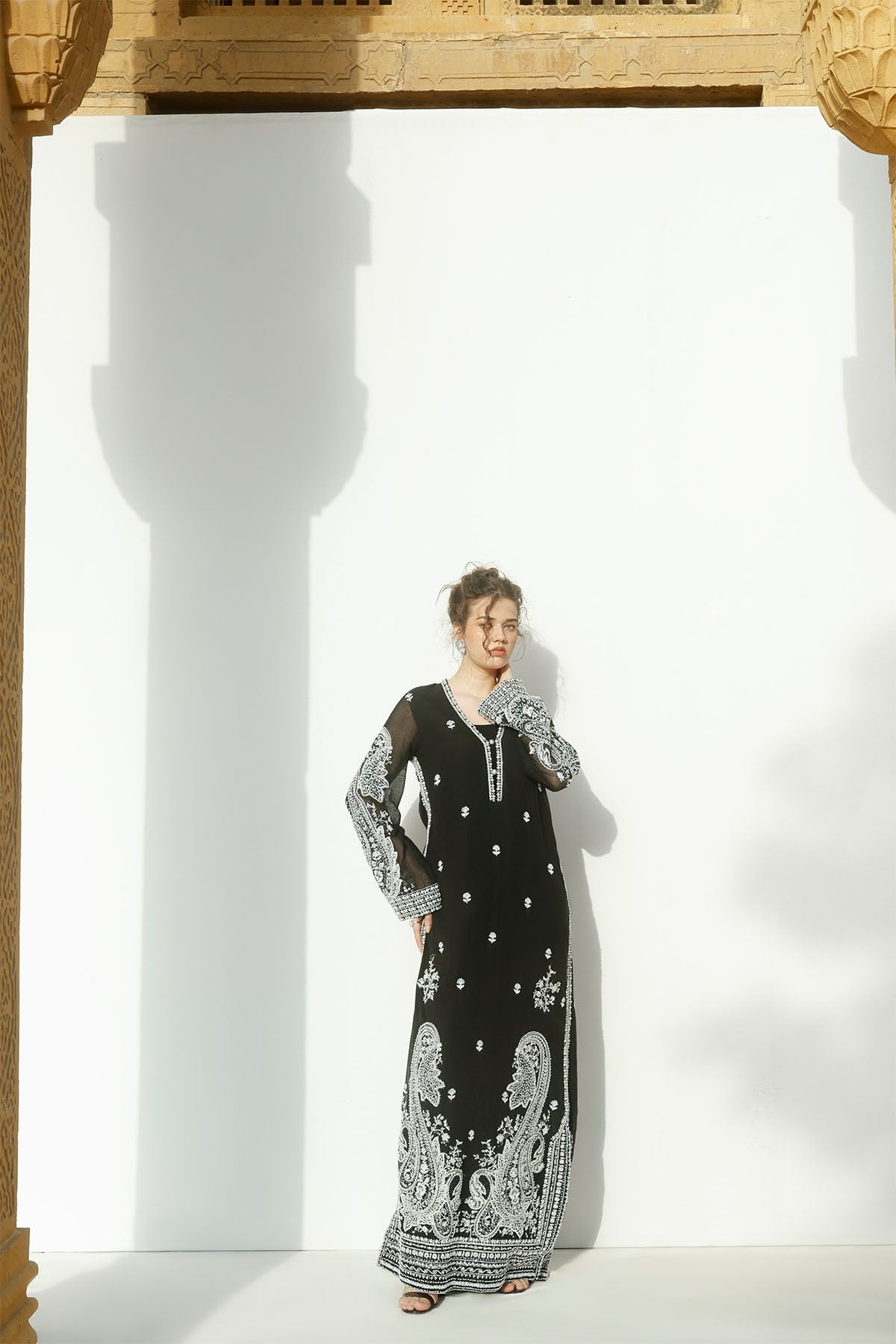 Erum Khan | Carvaan Formals | Shabnour by Erum Khan - Designer Dress  - Type : Ladies Clothes - Available at Libayah - 100% Original 