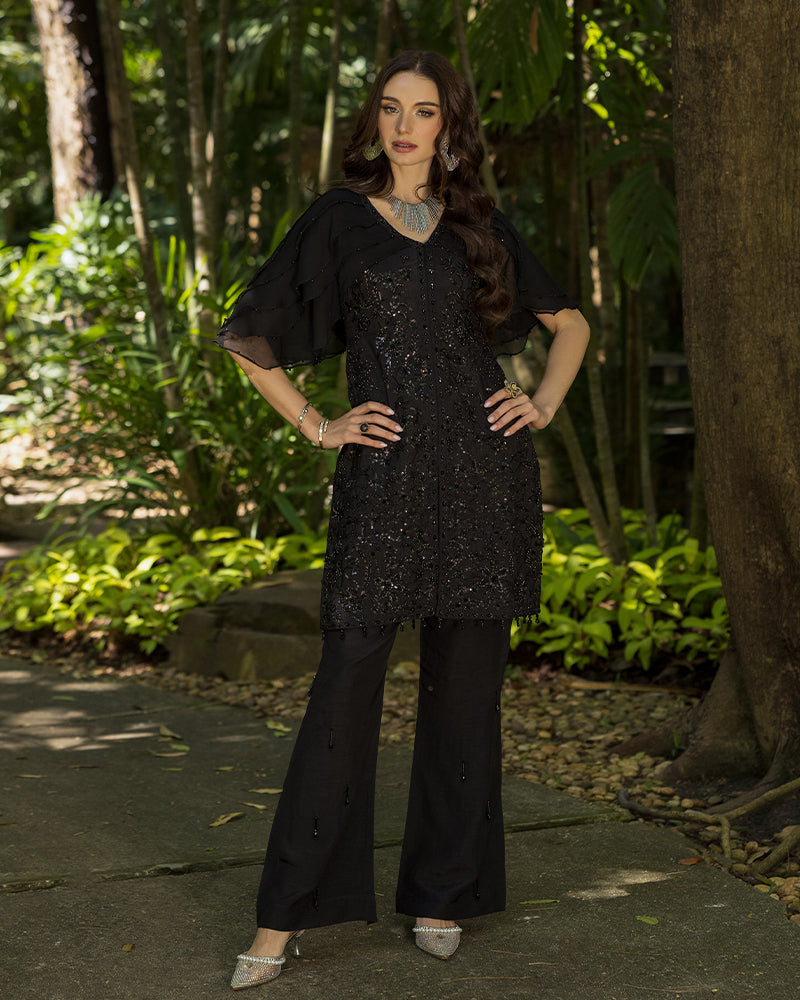 Ain | Cascade Party Wears | AN-102 by Ain - Designer Dress - Type: Ladies Clothes - Available at Libayah - 100% Original