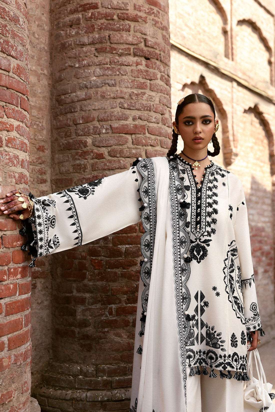 Zaha | Festive Lawn 25 | ZARMINA (ZF-25-08) by Zaha - Designer Dress - Type: Ladies Clothes - Available at Libayah - 100% Original