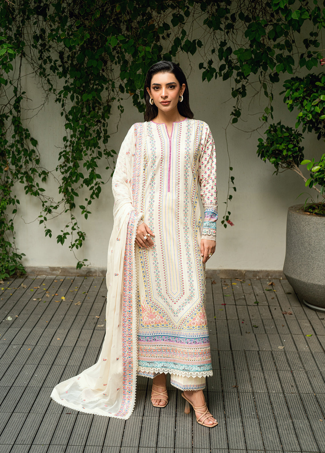Sahane | Virelle The Lawn Edit | CG50003 Daisy by Sahane - Designer Dress  - Type : Ladies Clothes - Available at Libayah - 100% Original 