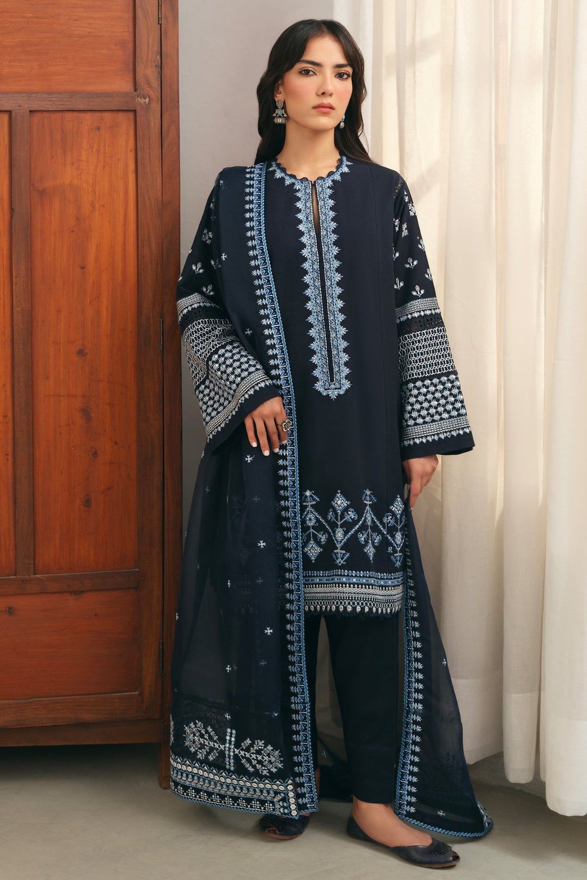 Zaha | Aangan Ready to Wear | ROSHAN (ZRW-20907) by Zaha - Designer Dress - Type: Ladies Clothes - Available at Libayah - 100% Original