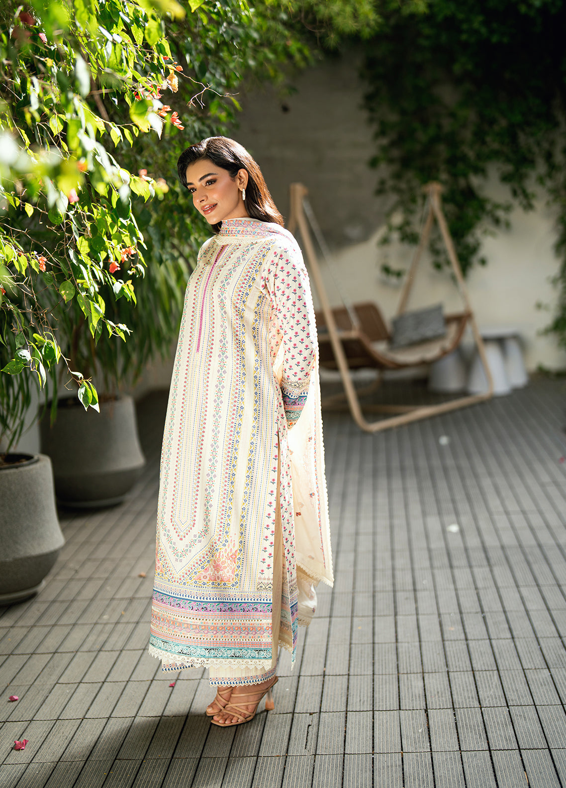 Sahane | Virelle The Lawn Edit | CG50003 Daisy by Sahane - Designer Dress  - Type : Ladies Clothes - Available at Libayah - 100% Original 