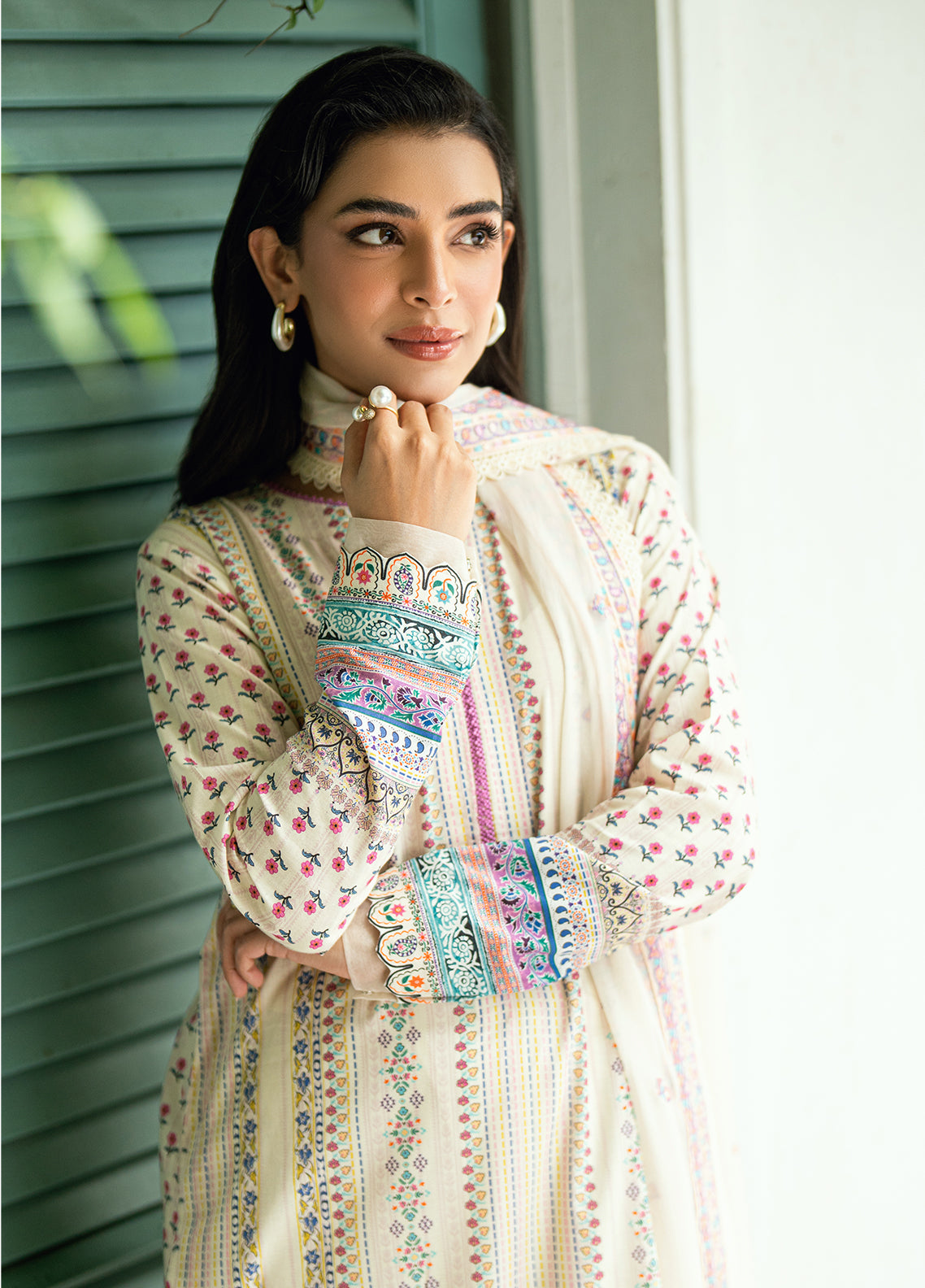 Sahane | Virelle The Lawn Edit | CG50003 Daisy by Sahane - Designer Dress  - Type : Ladies Clothes - Available at Libayah - 100% Original 