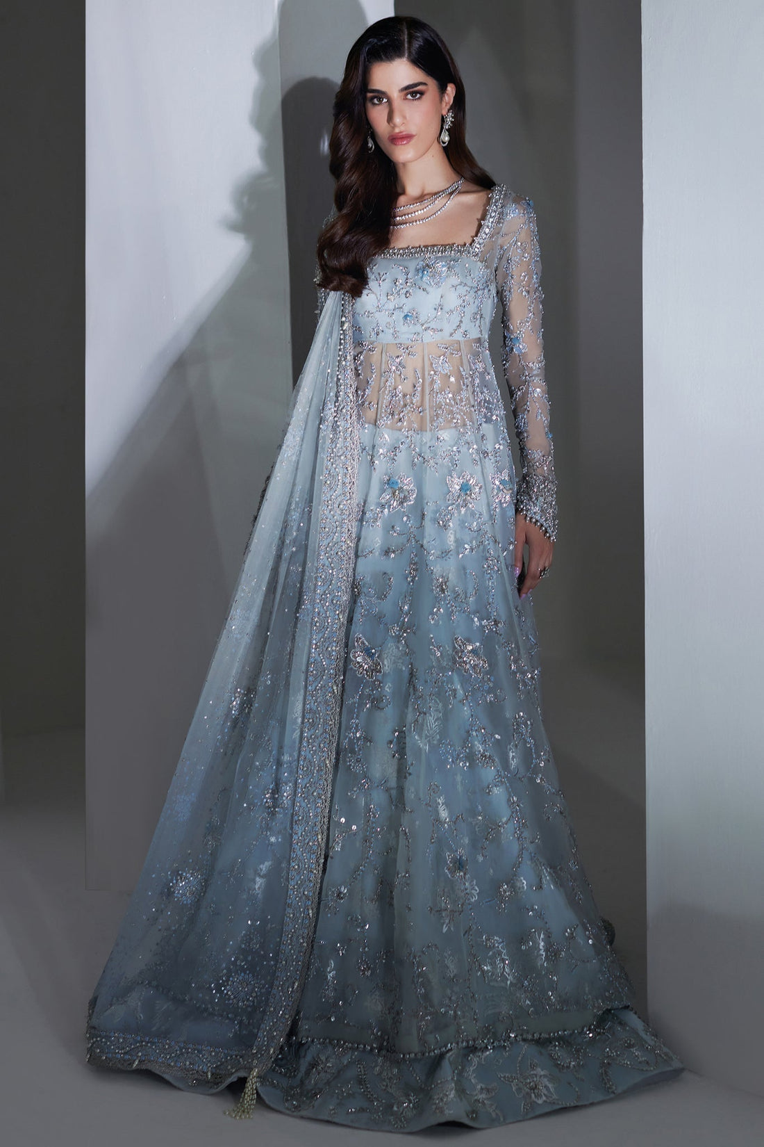 Elan | Lumiere Luxury Pret | CRISTAL ETOILE (EP-20887) by Elan - Designer Dress - Type: Formal - Available at Libayah - 100% Original