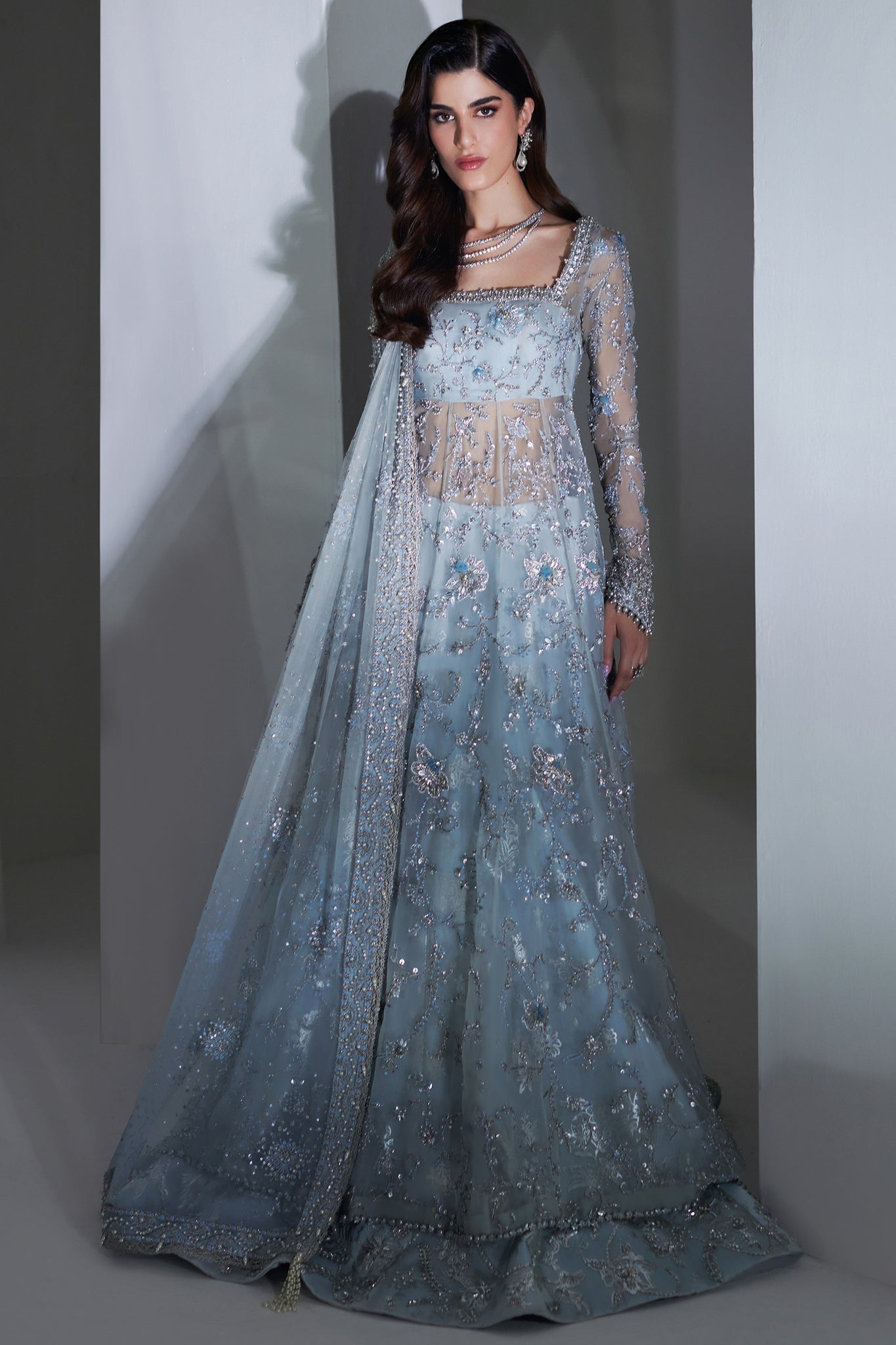 Elan | Lumiere Luxury Pret | CRISTAL ETOILE (EP-20887) by Elan - Designer Dress - Type: Formal - Available at Libayah - 100% Original