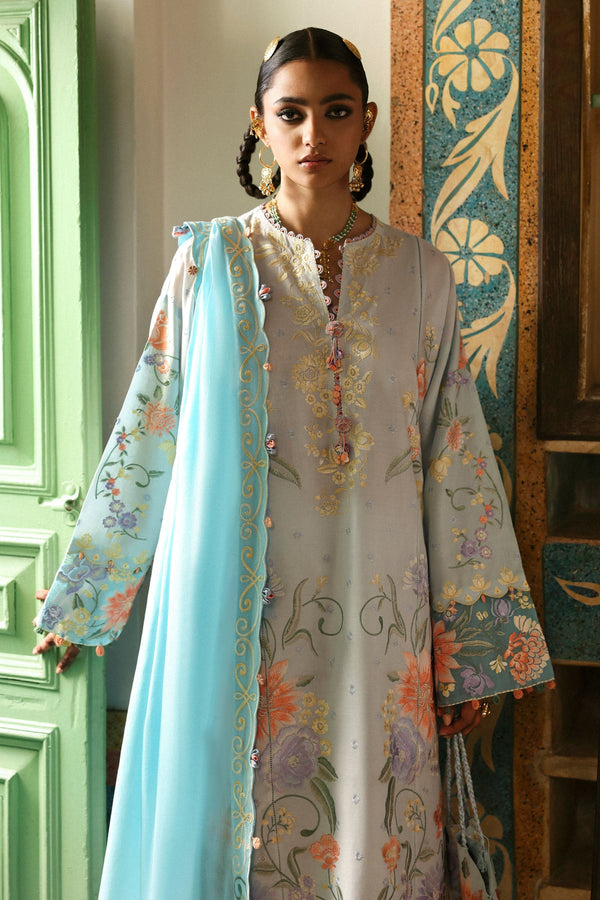 Zaha | Festive Lawn 25 | SHEHRBANO (ZF-25-03) by Zaha - Designer Dress - Type: Ladies Clothes - Available at Libayah - 100% Original