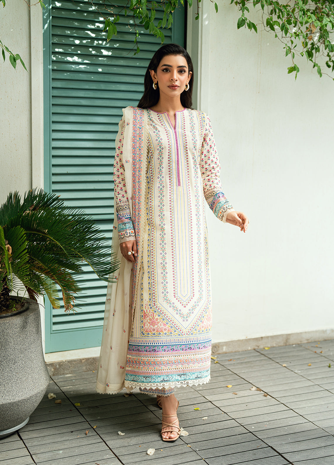 Sahane | Virelle The Lawn Edit | CG50003 Daisy by Sahane - Designer Dress  - Type : Ladies Clothes - Available at Libayah - 100% Original 