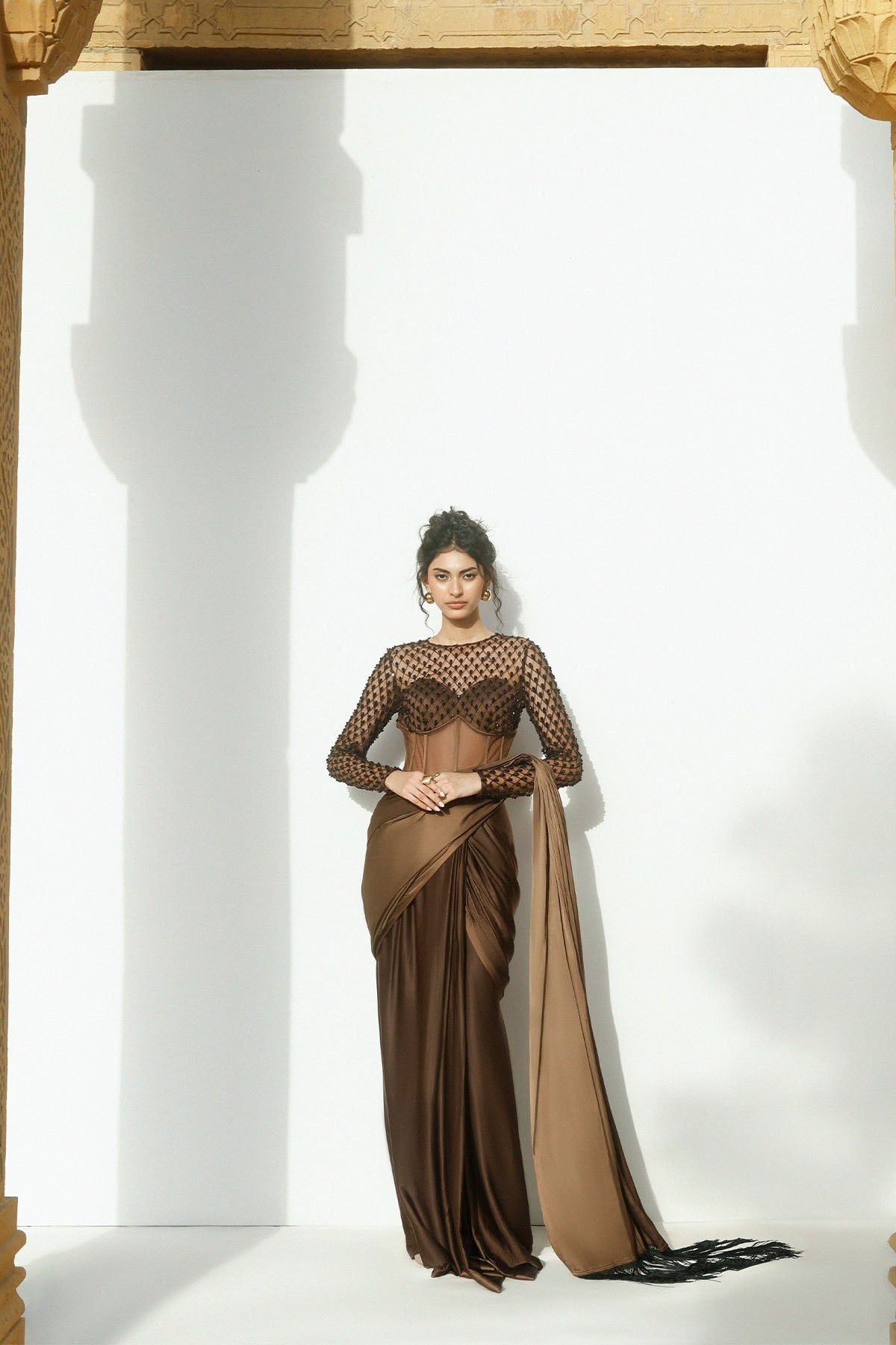 Erum Khan | Carvaan Formals |Raazmeen by Erum Khan - Designer Dress  - Type : Ladies Clothes - Available at Libayah - 100% Original 