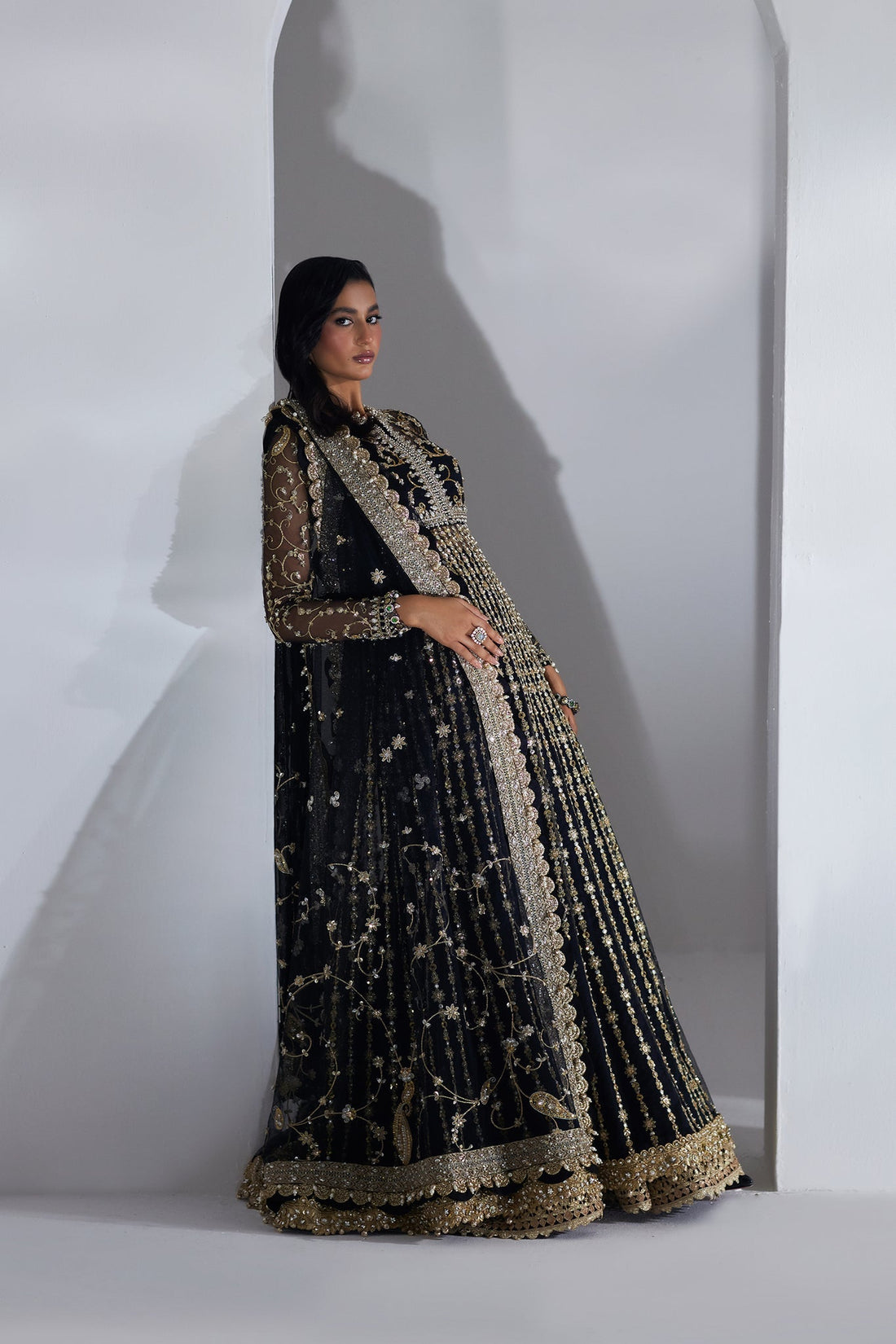 Elan | Lumiere Luxury Pret | LUEUR DOREE (EP-21000) by Elan - Designer Dress - Type: Formal - Available at Libayah - 100% Original