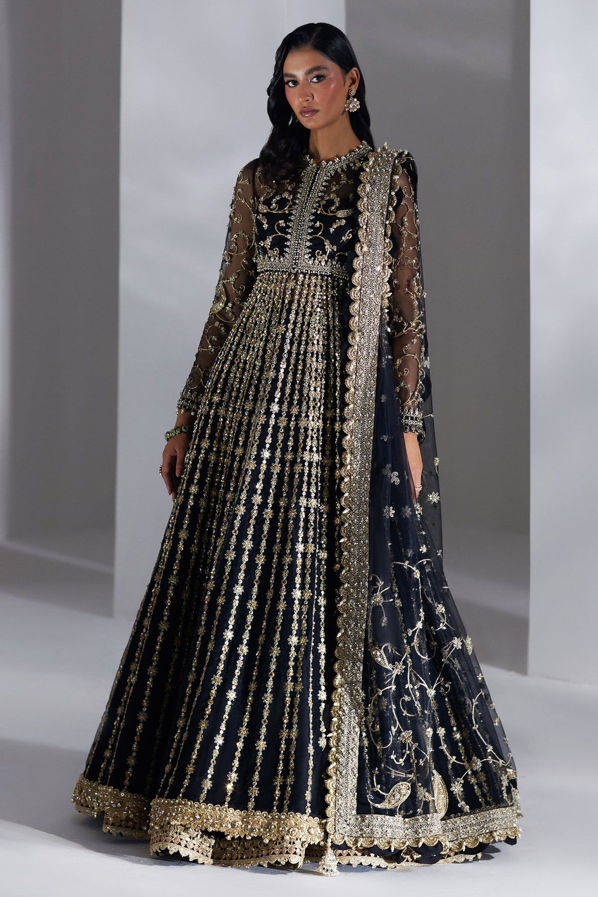 Elan | Lumiere Luxury Pret | LUEUR DOREE (EP-21000) by Elan - Designer Dress - Type: Formal - Available at Libayah - 100% Original