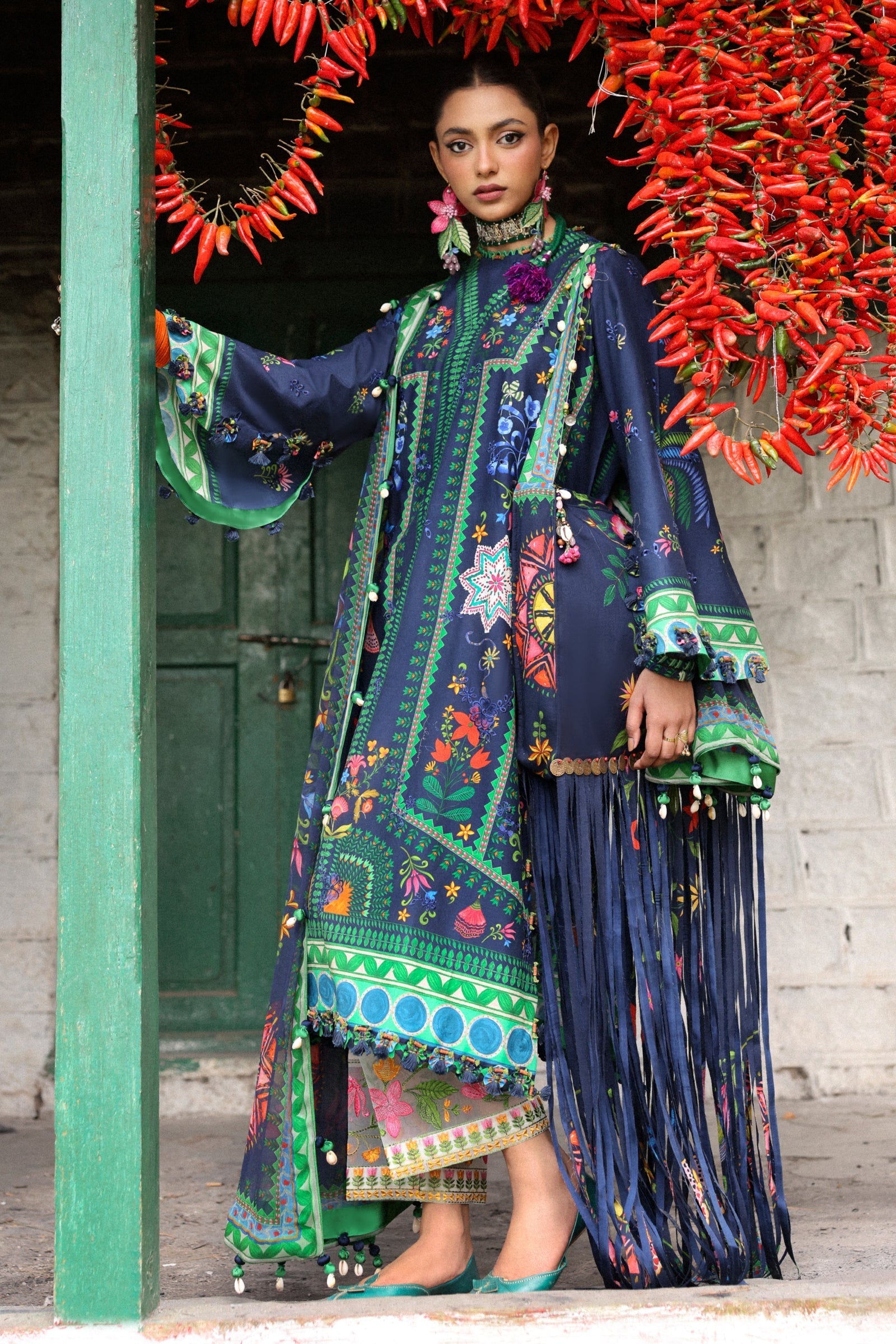 Zaha | Lawn 25 | AMANI (ZL25-06 B) by Zaha - Designer Dress - Type: Ladies Clothes - Available at Libayah - 100% Original