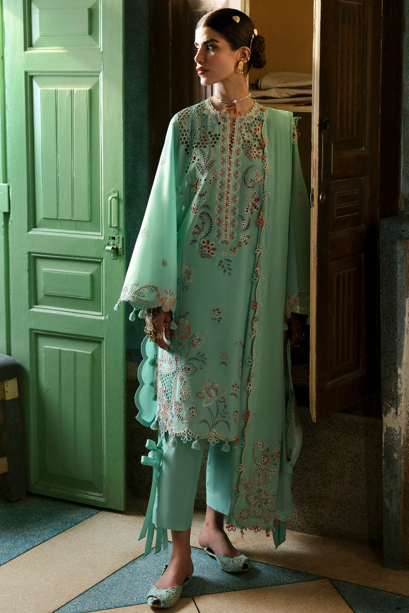 Zaha | Festive Lawn 25 | SEHER (ZF-25-05) by Zaha - Designer Dress - Type: Ladies Clothes - Available at Libayah - 100% Original