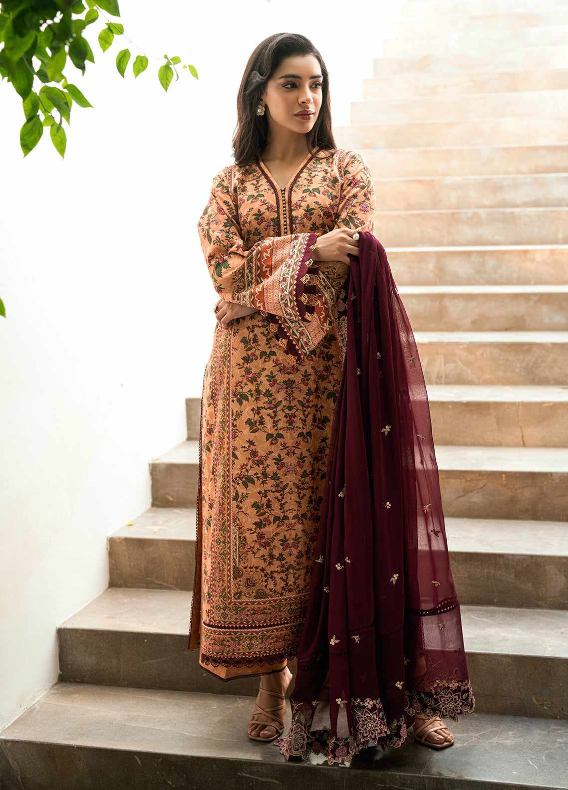 Sahane | Virelle The Lawn Edit | CG50001 Wildflower by Sahane - Designer Dress  - Type : Ladies Clothes - Available at Libayah - 100% Original 