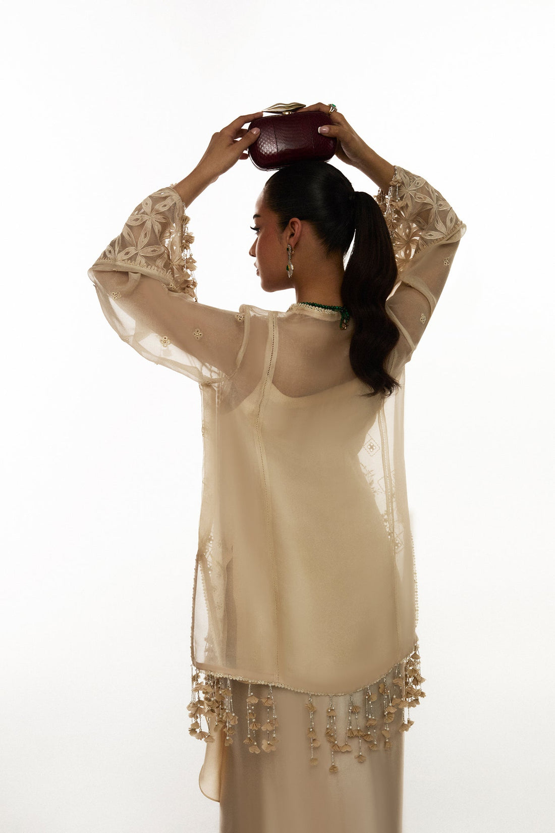 Elan | Vital Ornee | SOLENNE D'OR (EV-21356) by Elan - Designer Dress  - Type : Ladies Clothes - Available at Libayah - 100% Original 