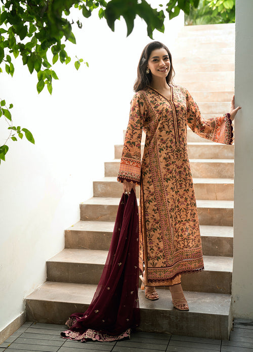 Sahane | Virelle The Lawn Edit | CG50001 Wildflower by Sahane - Designer Dress  - Type : Ladies Clothes - Available at Libayah - 100% Original 