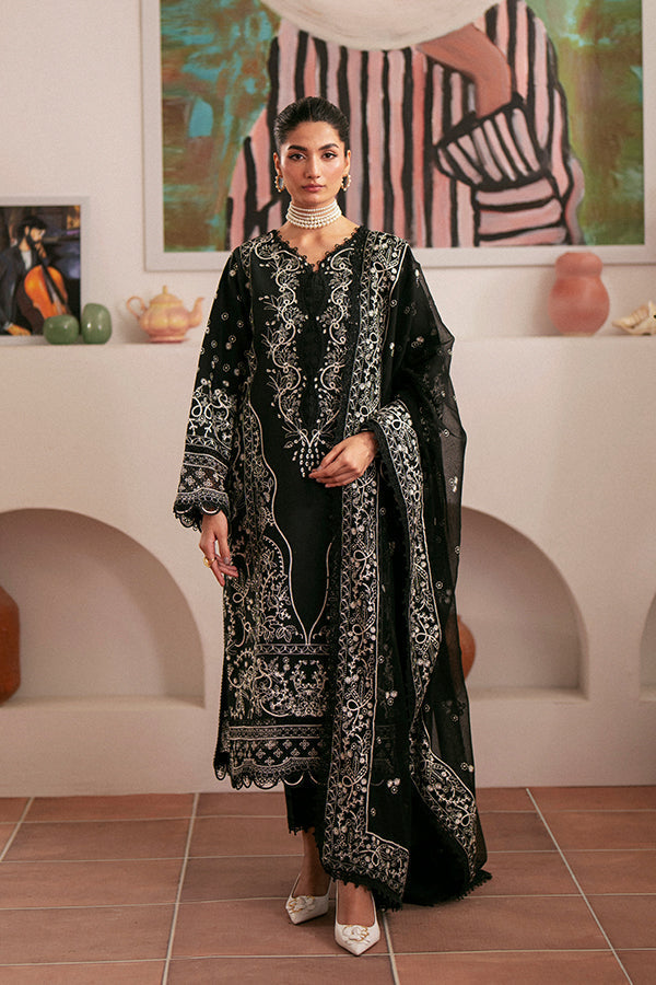 Saffron | Mystere Festive Lawn | Ebony by Saffron - Designer Dress - Type: Ladies Clothes - Available at Libayah - 100% Original