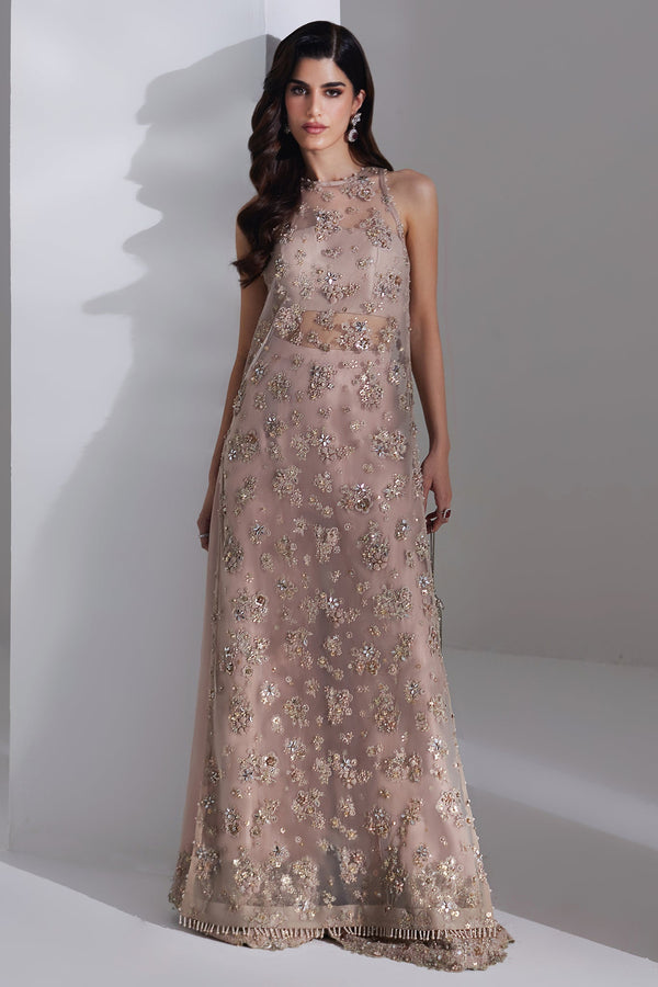 Elan | Luxury Wedding Wears | BRUME ROSEE (EP-20885) - Designer Dress - Type : Ladies Clothes - Available at Libayah - 100% Original