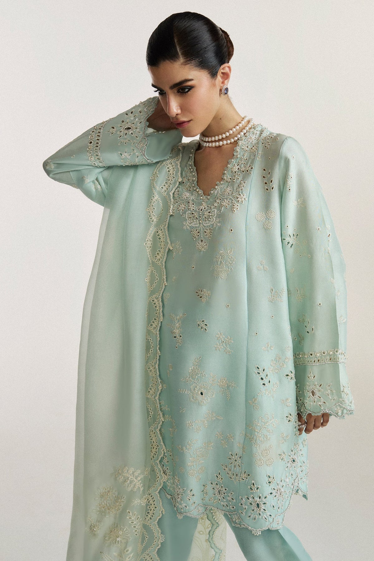 BLEU SERENITE (EV-21359) – authentic Pakistani formal dress from the Elan Vital Ornee collection for women in the UK