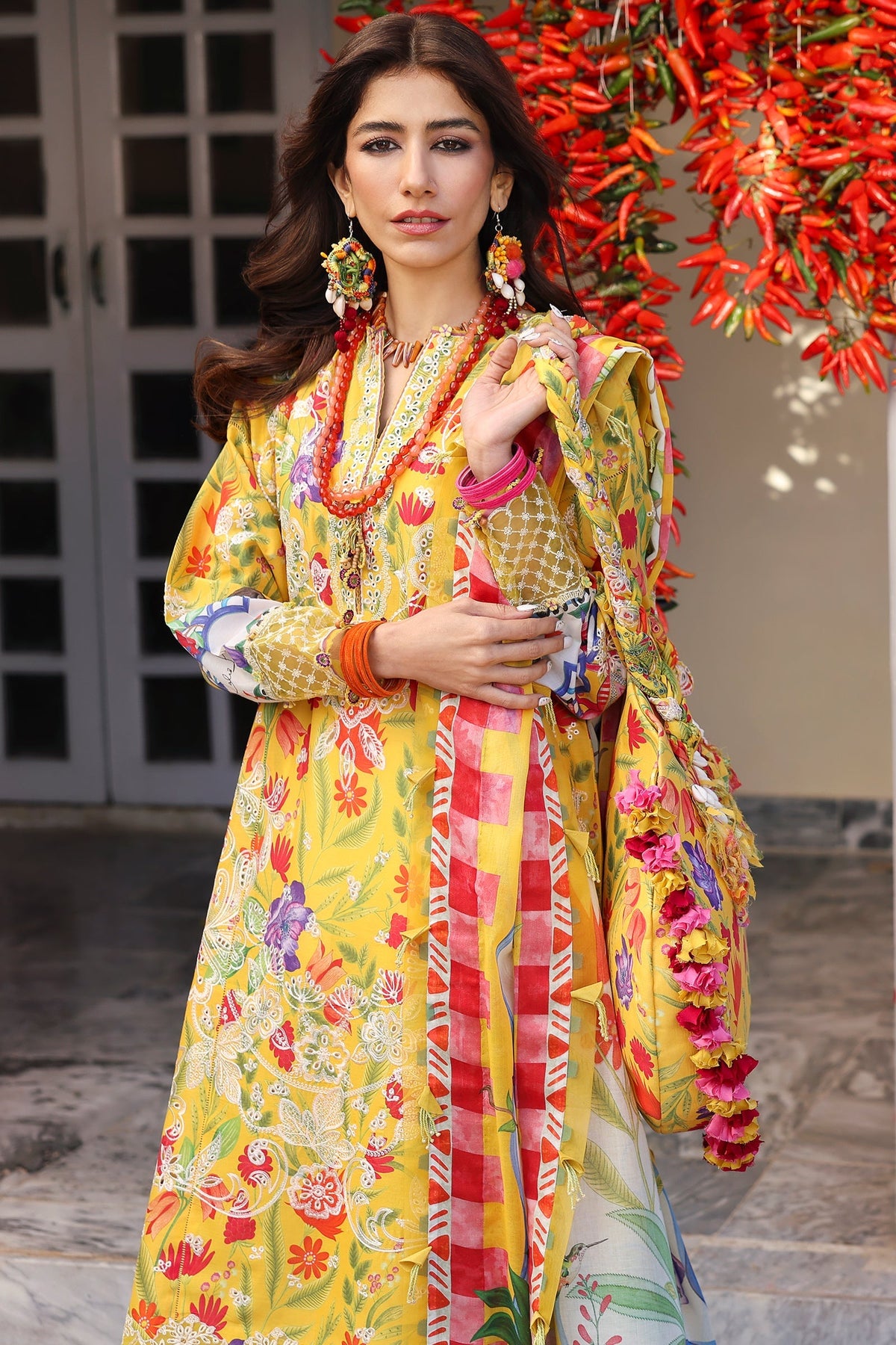 Zaha | Lawn 25 | ZARAAH (ZL25-08 A) by Zaha - Designer Dress - Type: Ladies Clothes - Available at Libayah - 100% Original