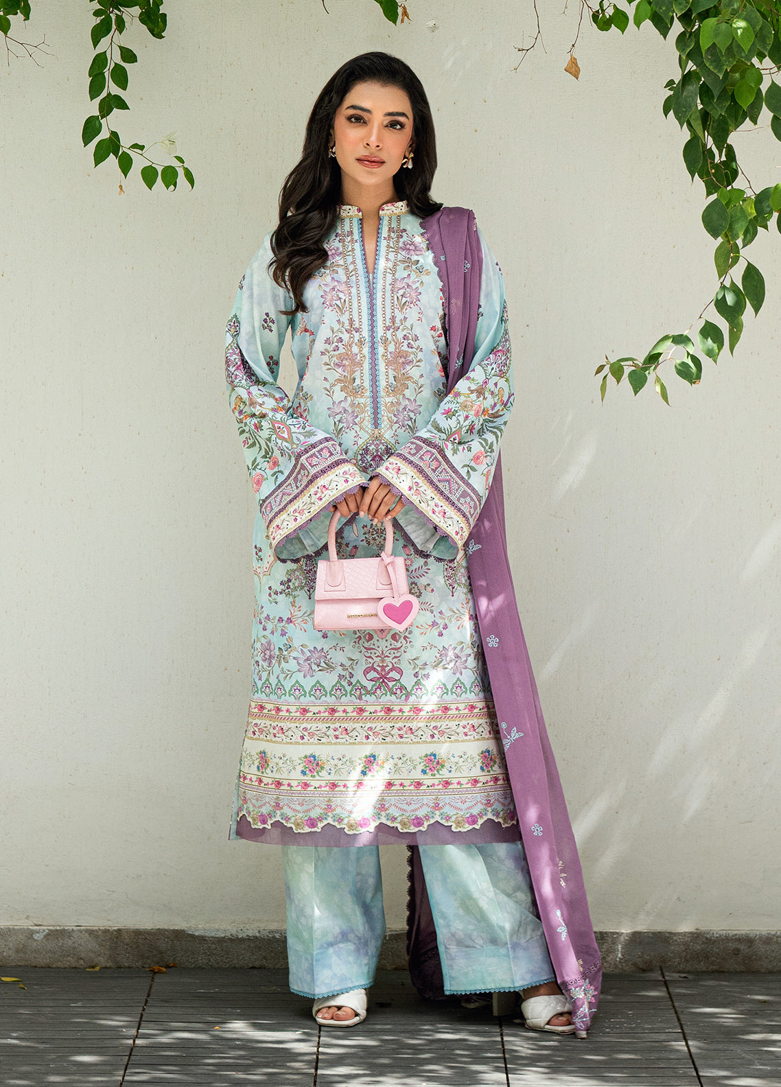 Sahane | Virelle The Lawn Edit | CG50002 Emily by Sahane - Designer Dress  - Type : Ladies Clothes - Available at Libayah - 100% Original 